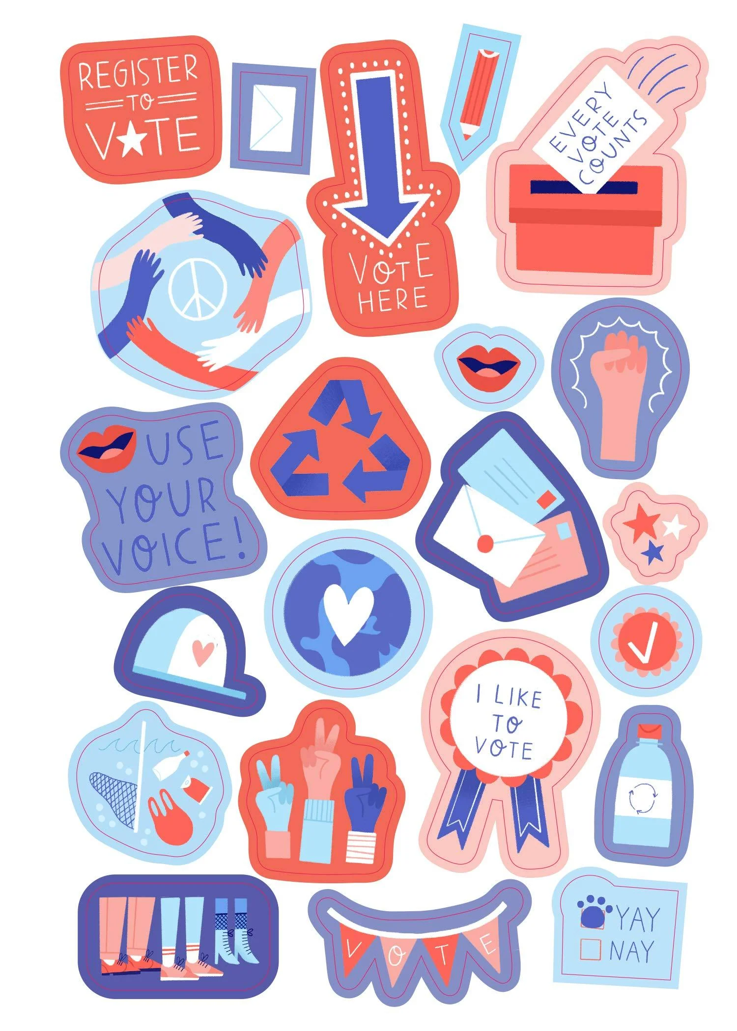 Be a Voter! Sticker Book - Image 2