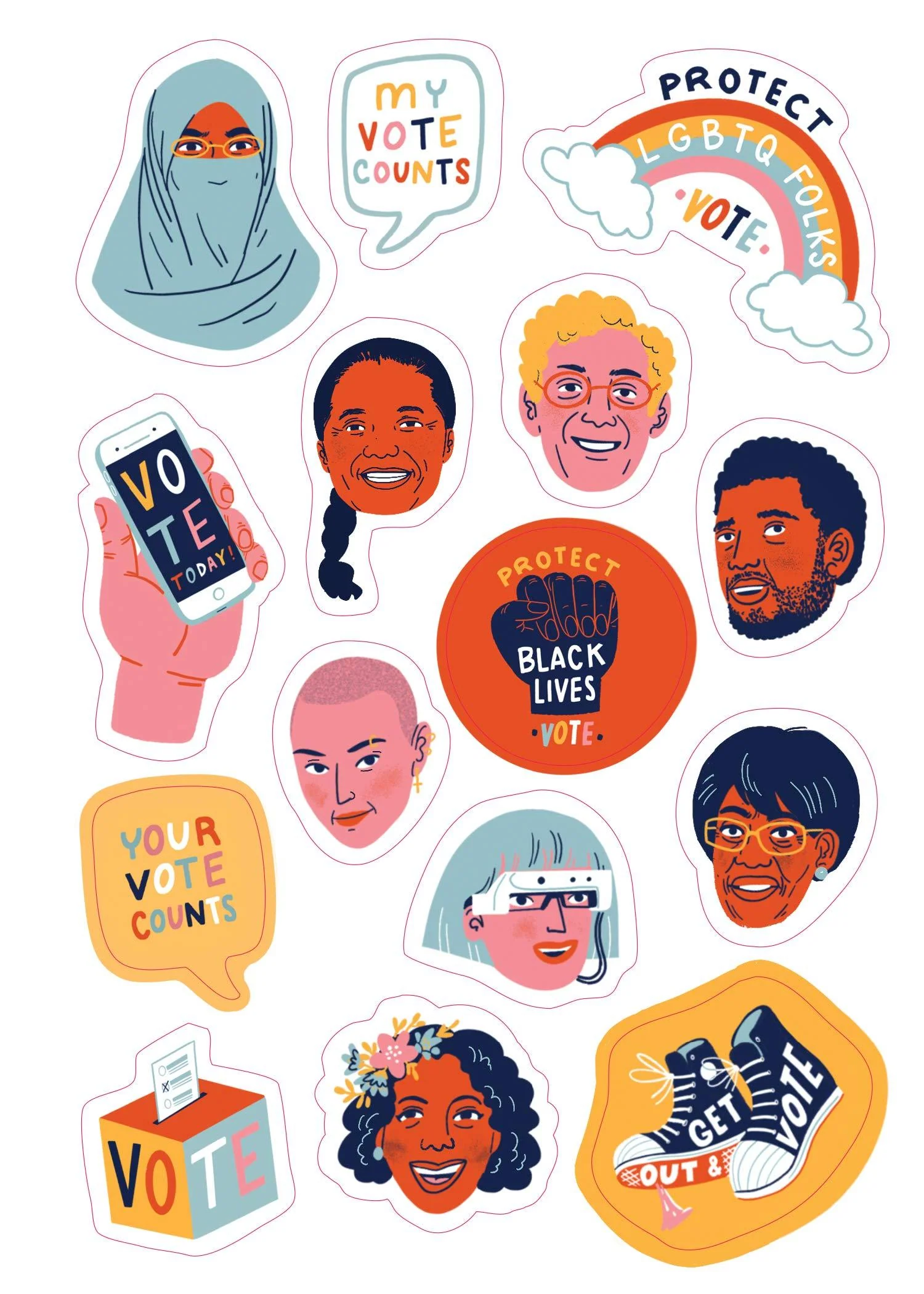 Be a Voter! Sticker Book - Image 3