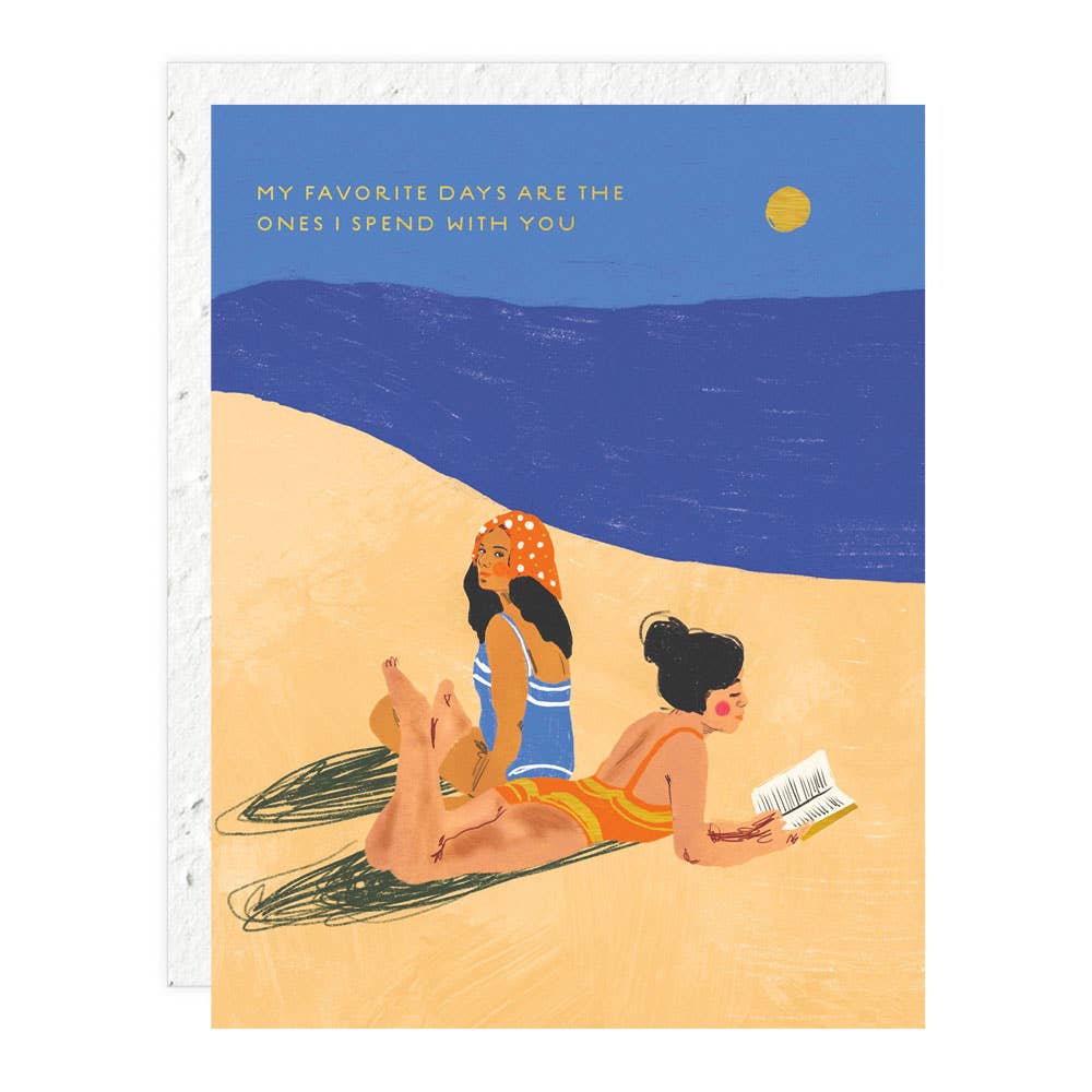 Beach Girls Love Card