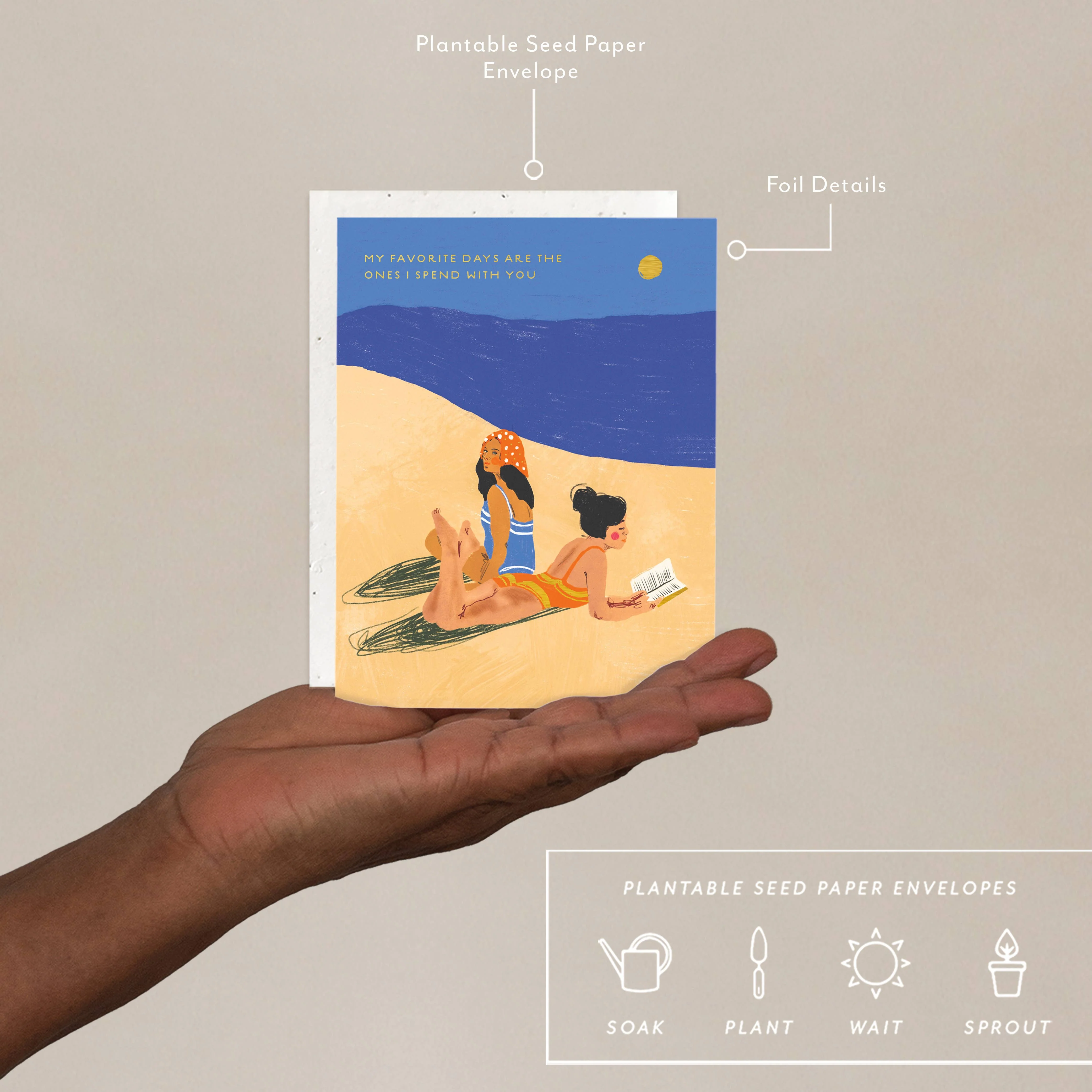 Beach Girls Love Card - Image 3