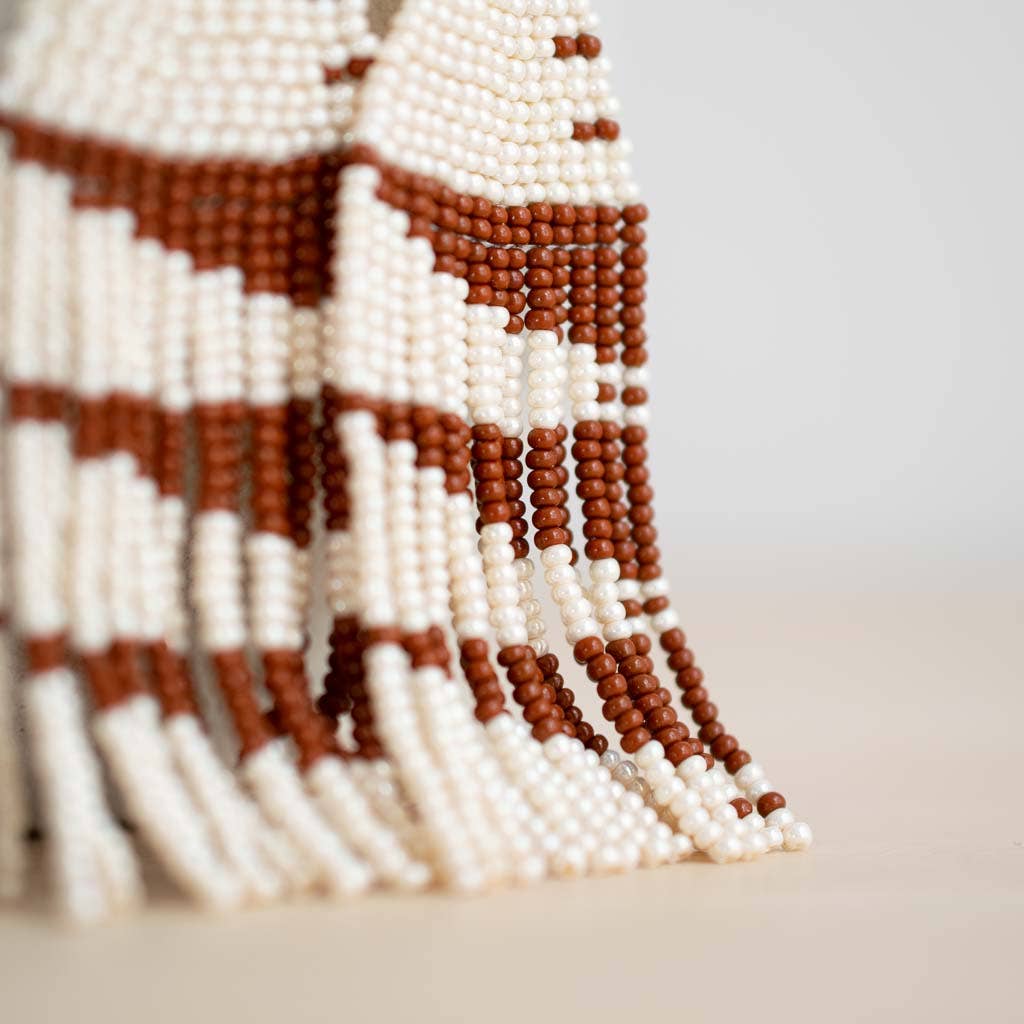 Beaded Fringe Earrings: Roca - Image 3