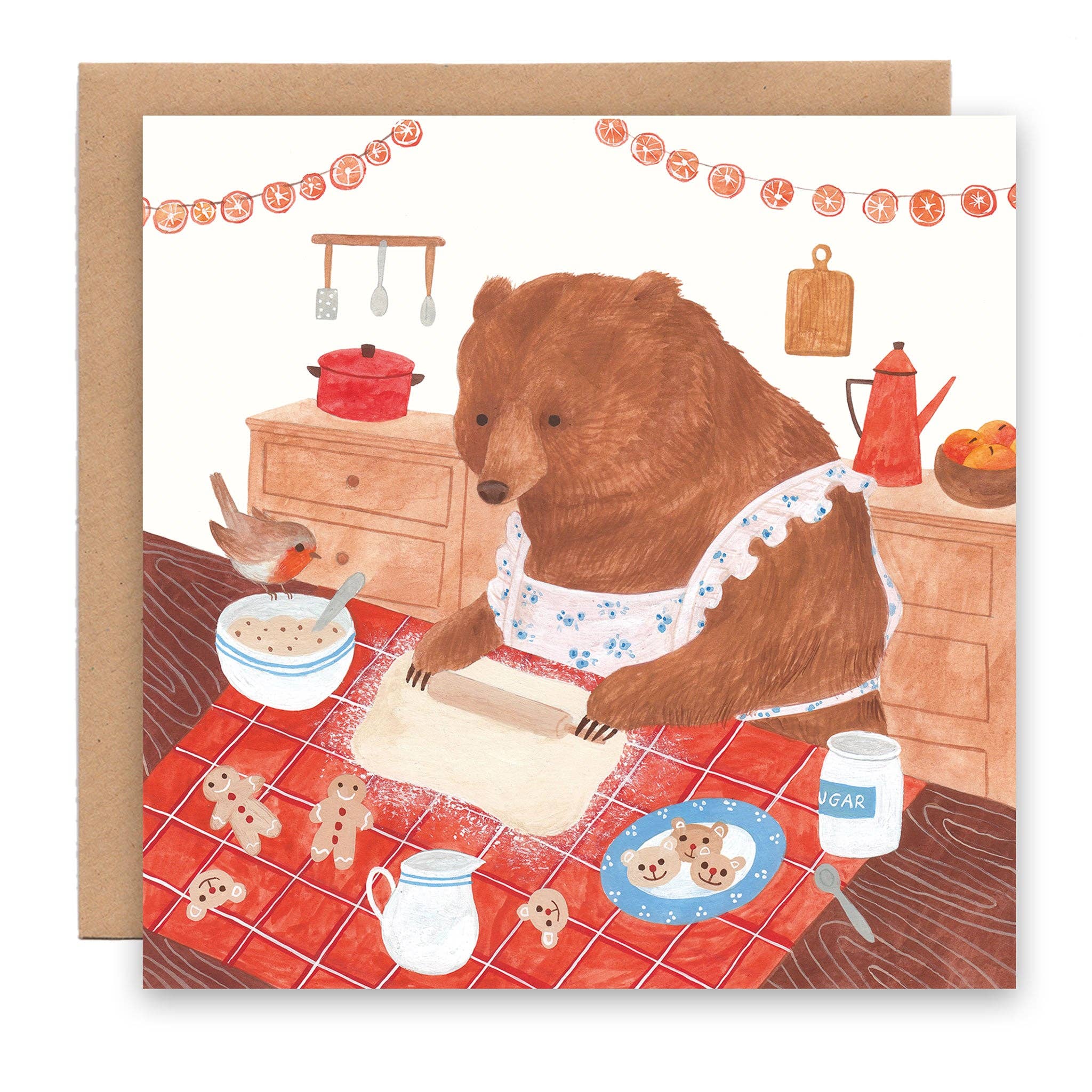 Bear and Robin Card