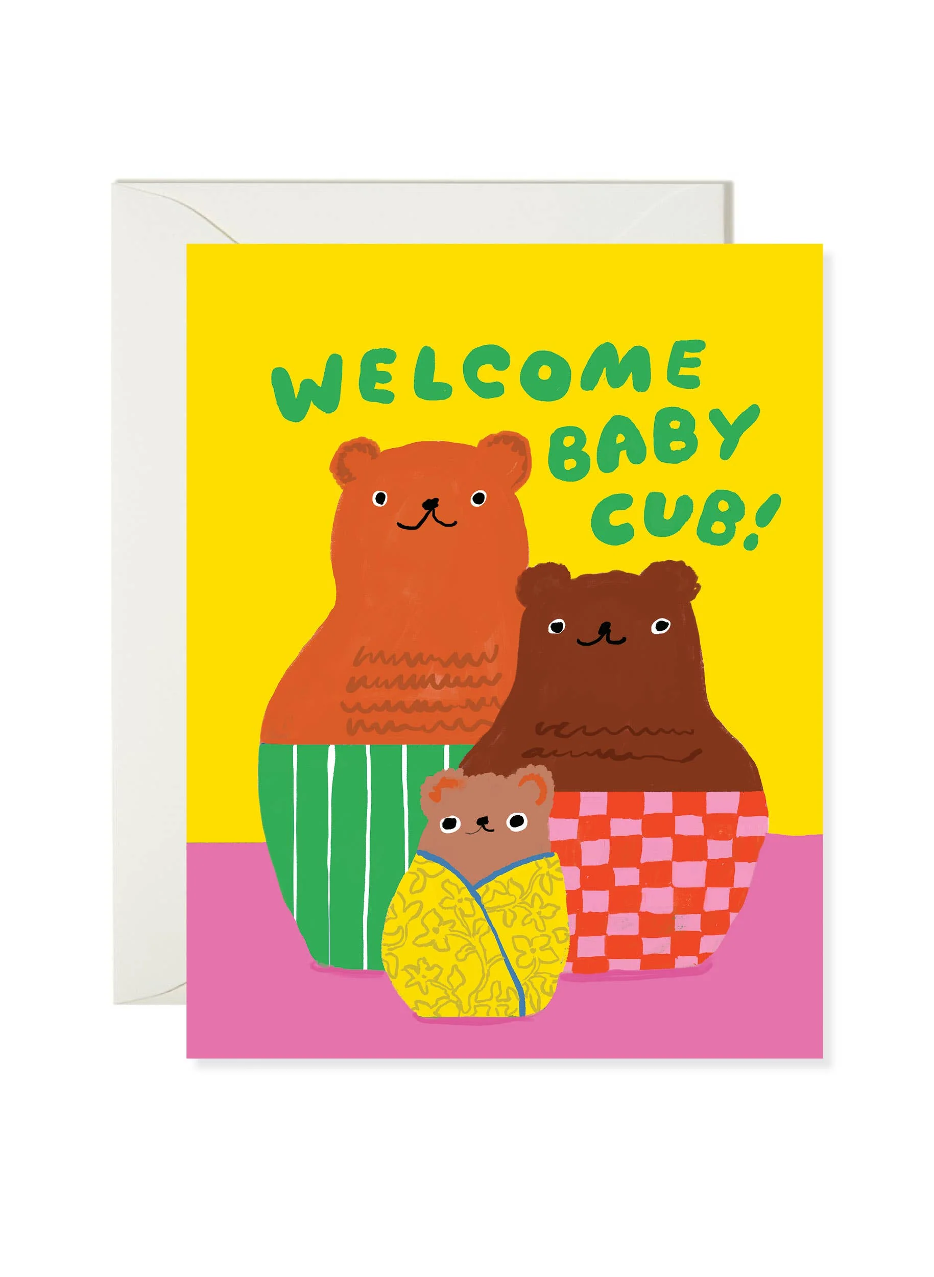 Bear Nesting Dolls Baby Card