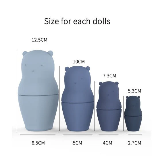 Silicone Bear Nesting Dolls - Image 2