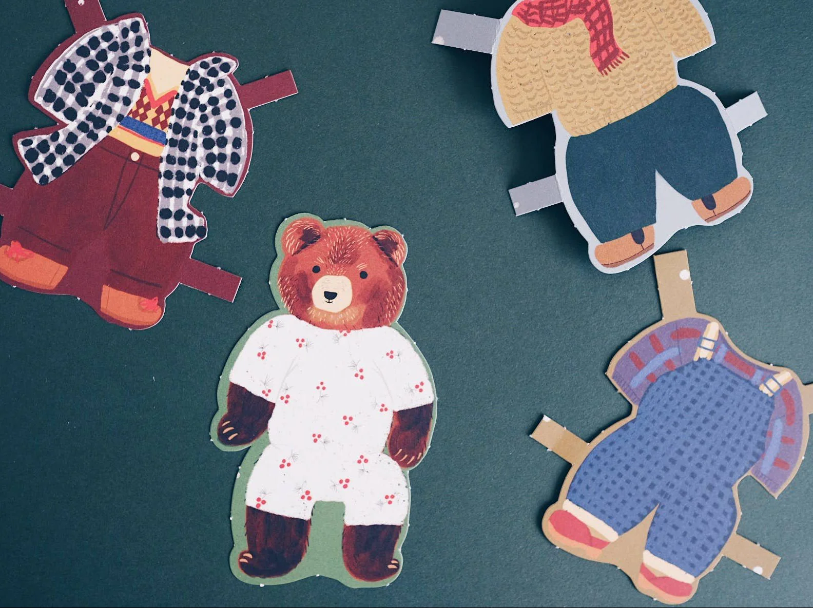 Bear Paper Doll Holiday Card - Image 4