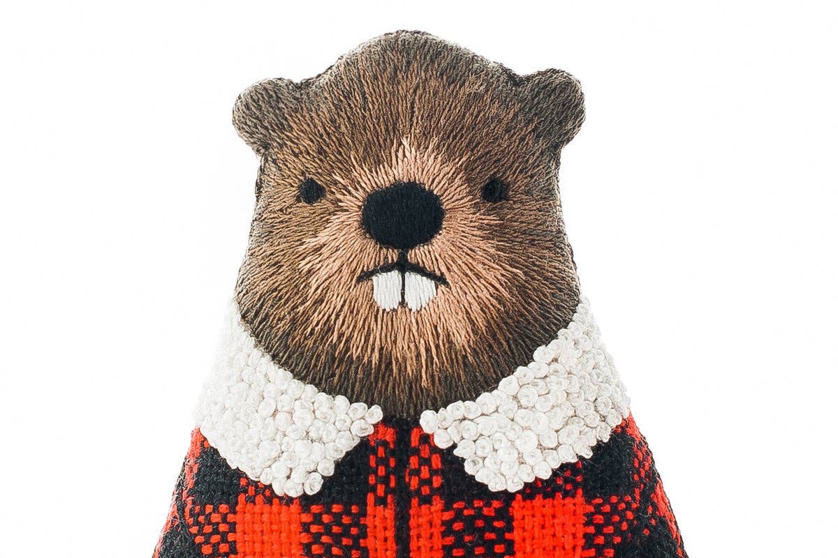 Stuffed Beaver Embroidery Kit - Image 3