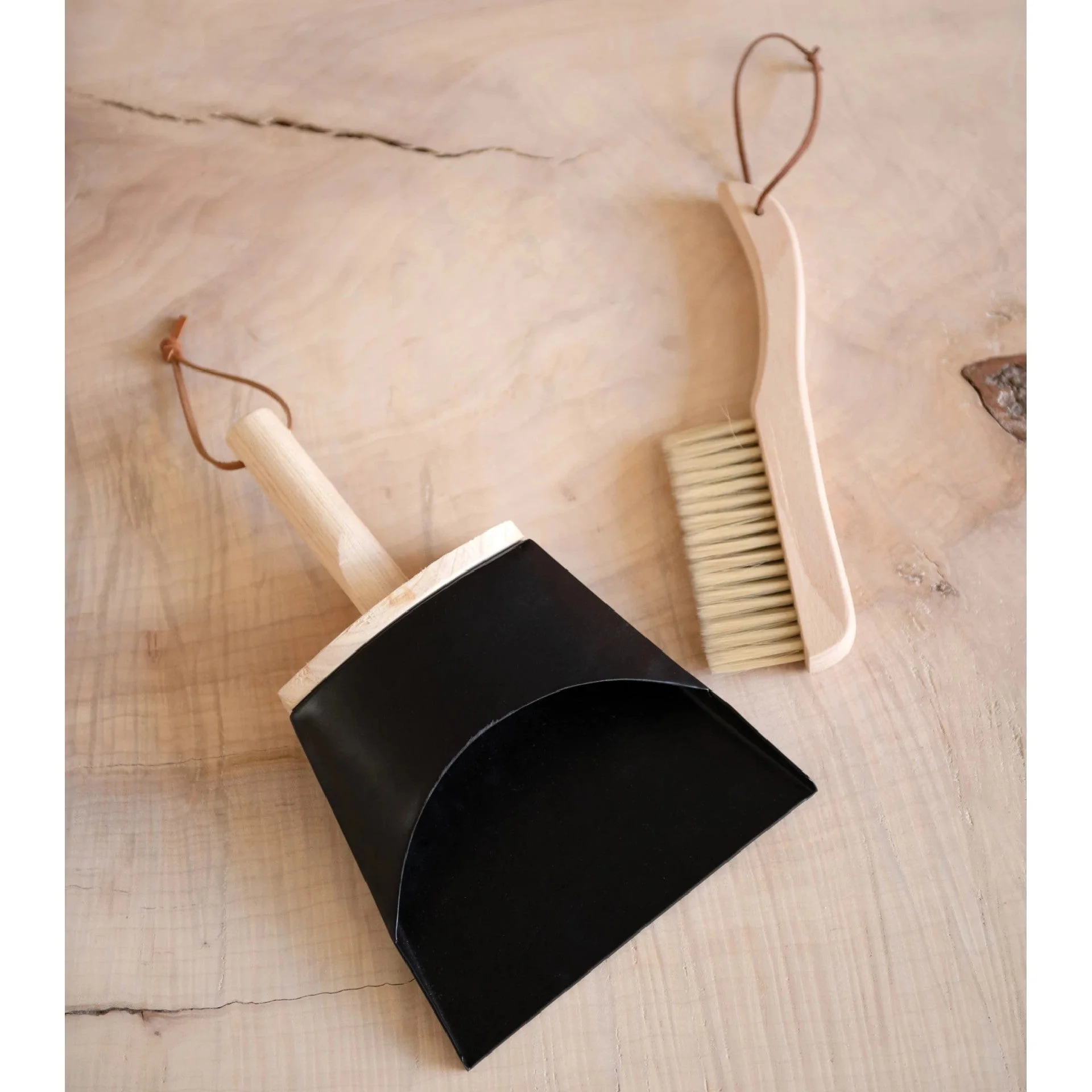 Beechwood Brush & Dust Pan - Image 2