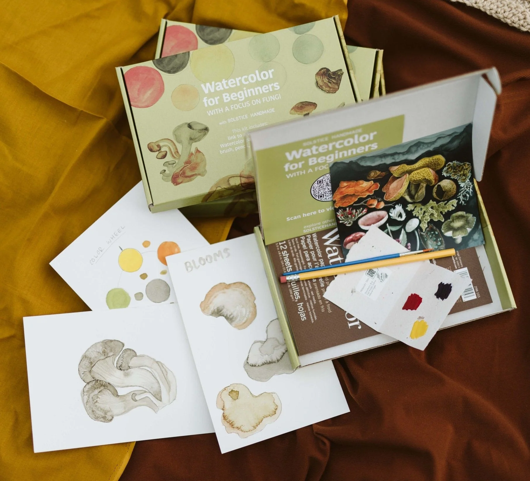 Focus on Fungi Watercolor Art Kit - Image 2