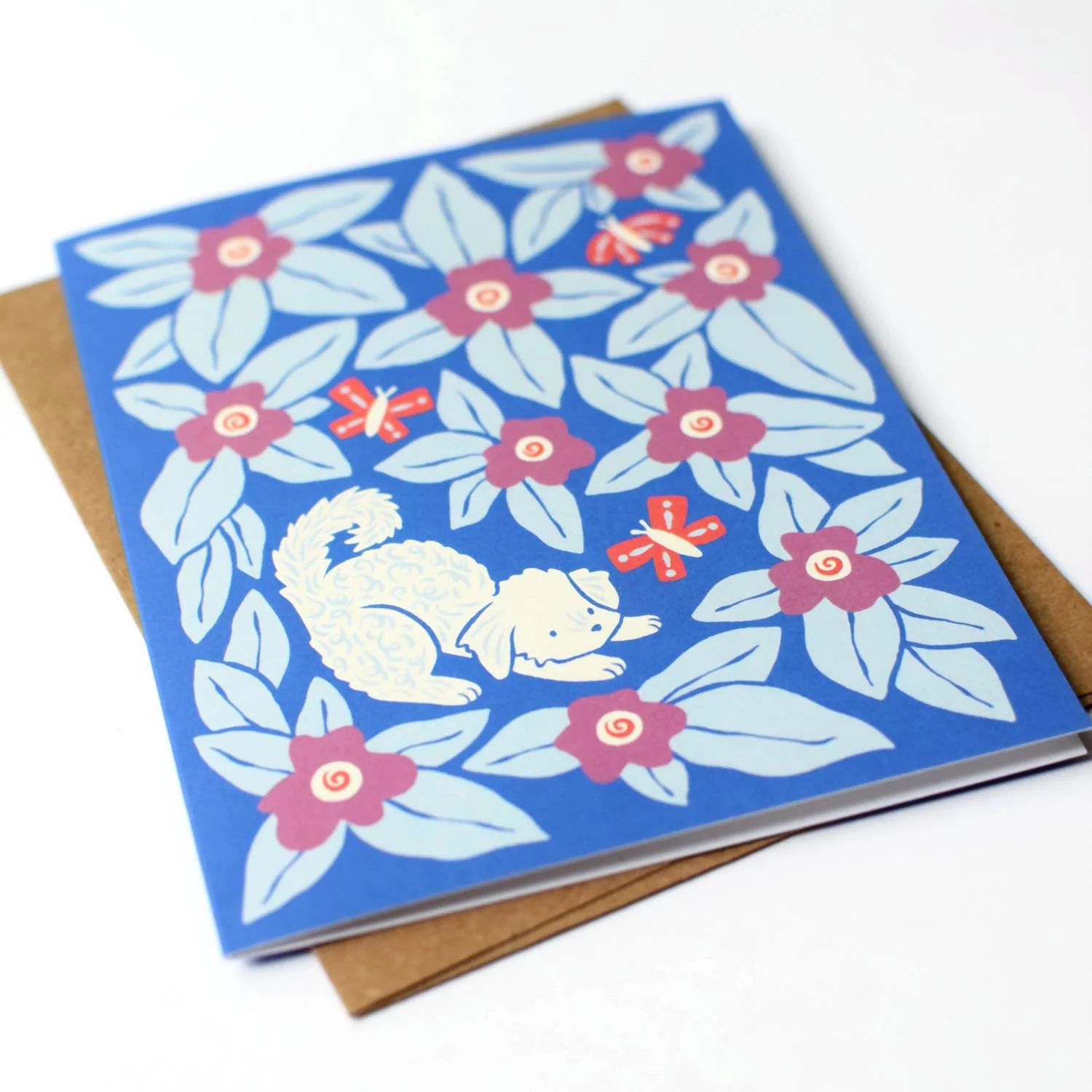 Puppy Blooms Just Because Card - Image 2