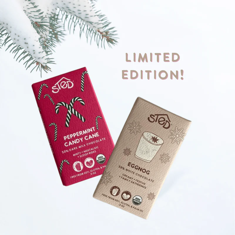 Organic Mini Chocolate Bar Set - Seasonal Holiday Flavors - Image 3