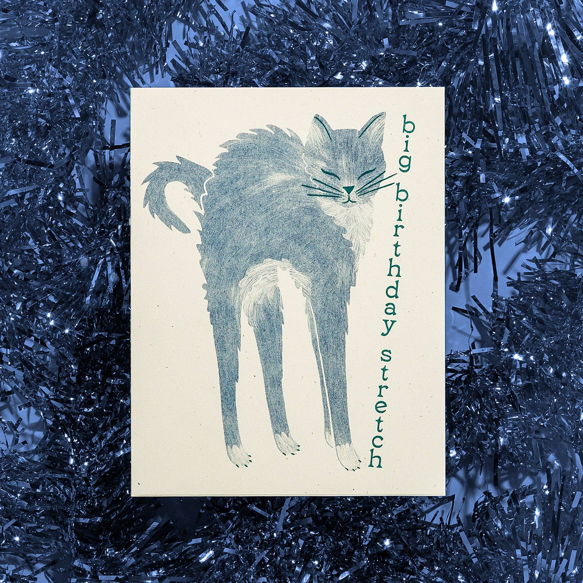 Big Birthday Stretch Cat Card - Image 2