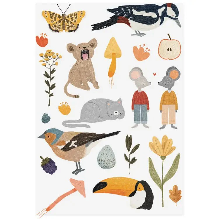 Woodpecker Tattoo Sheet - Image 2