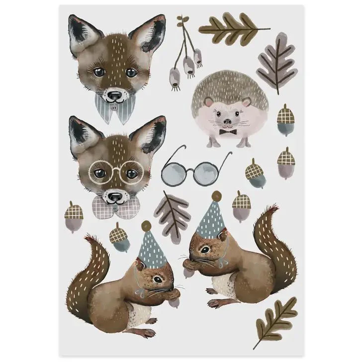 Fox and Squirrel Tattoo Sheet - Image 2