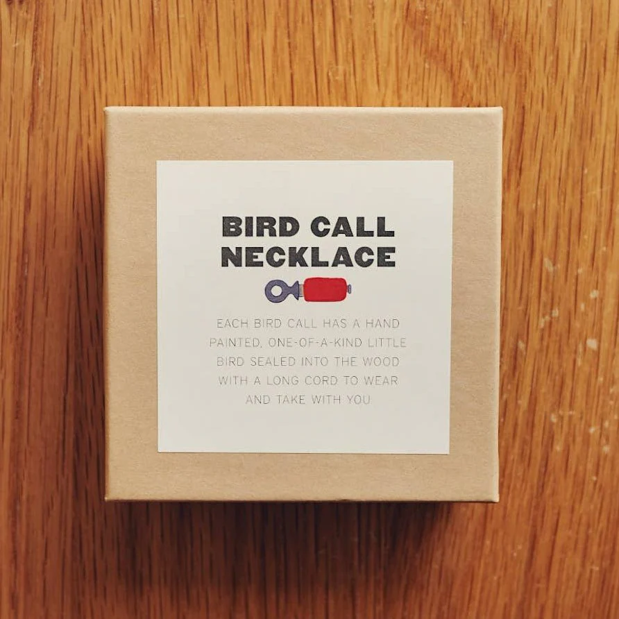 Bird Call Necklace - Red - Image 4