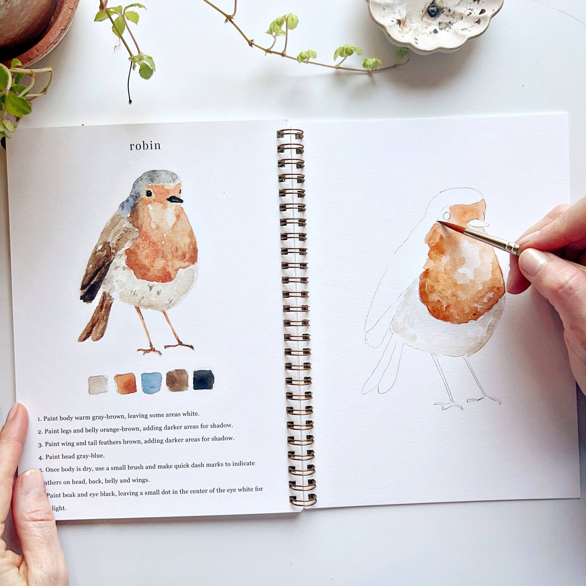 Birds Watercolor Workbook - Image 6