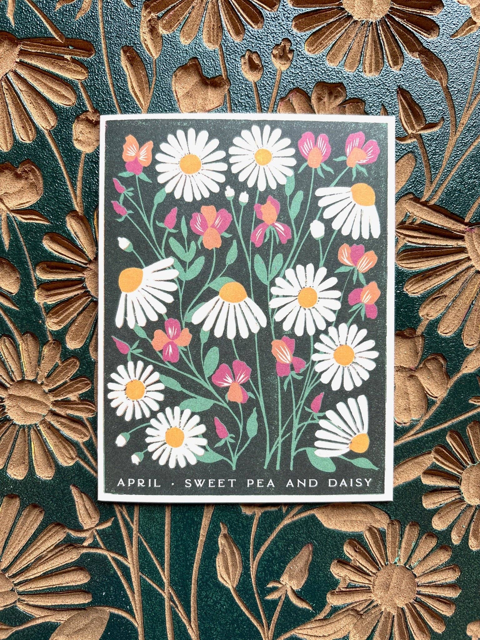 April Month Flowers Card - Image 3