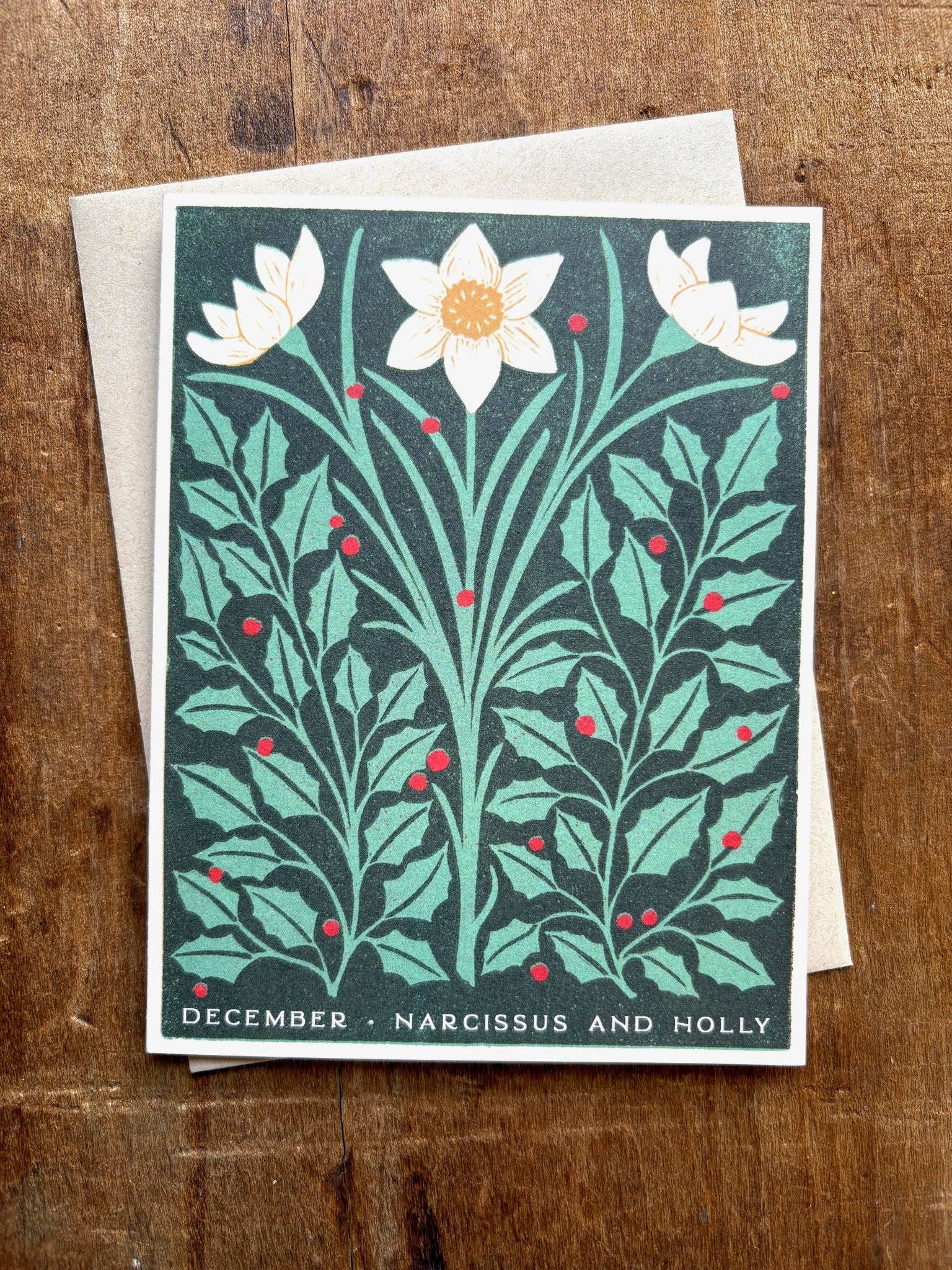 December Month Flowers Card - Image 2