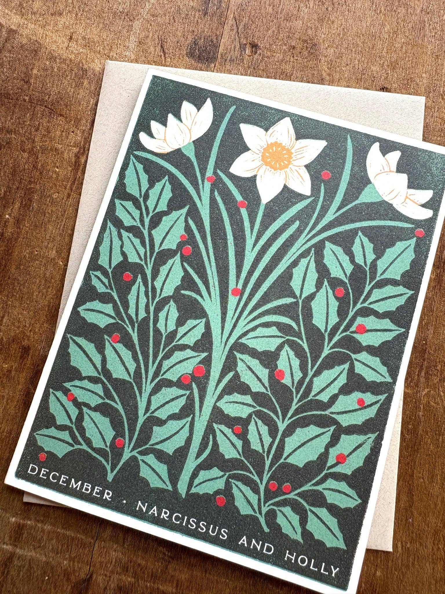 December Month Flowers Card - Image 3