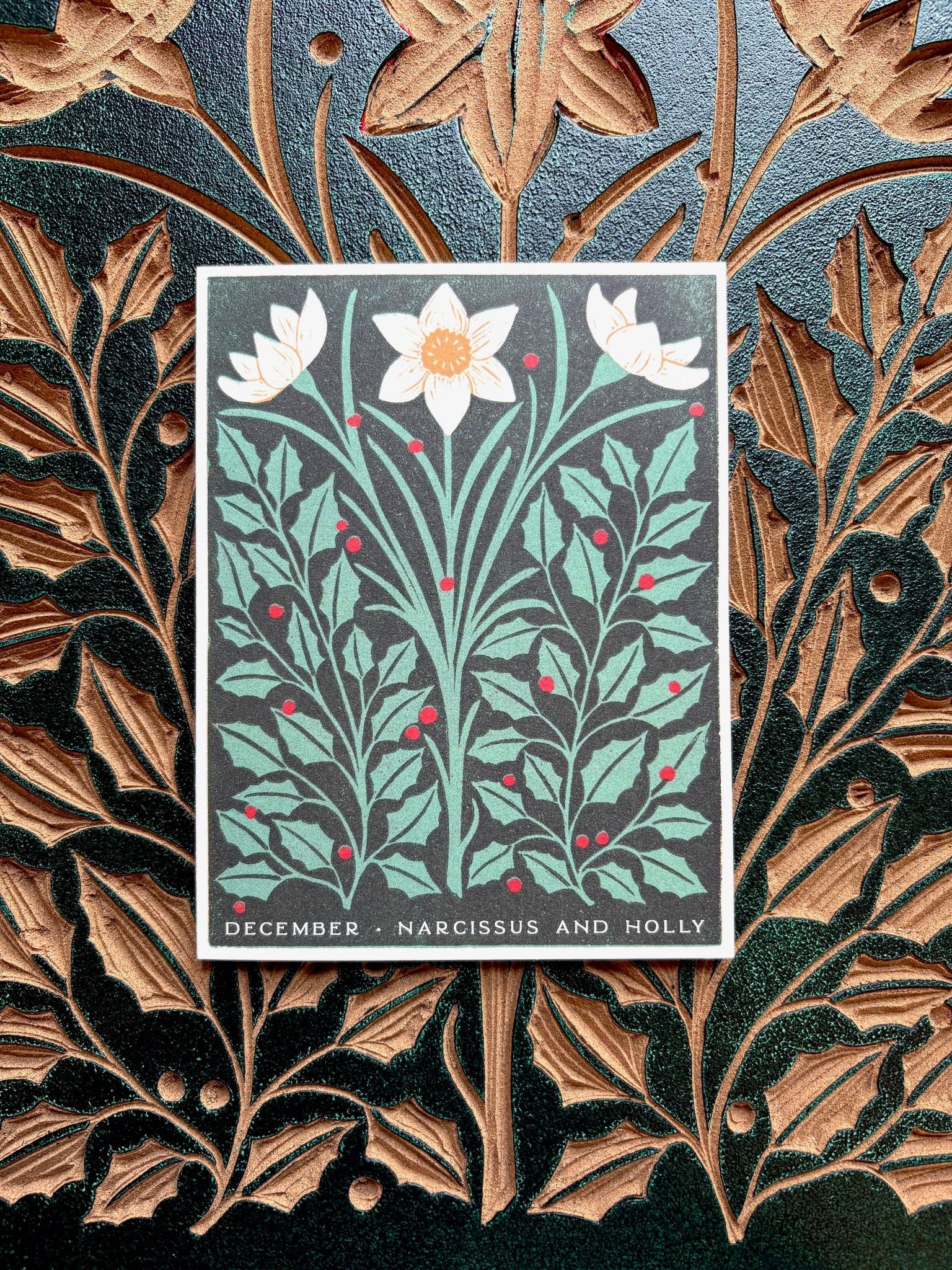 December Month Flowers Card - Image 4