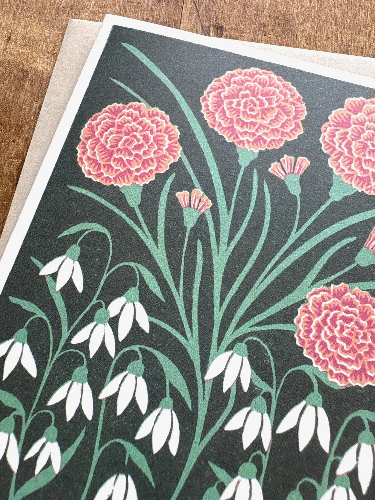 January Month Flowers Card - Image 3