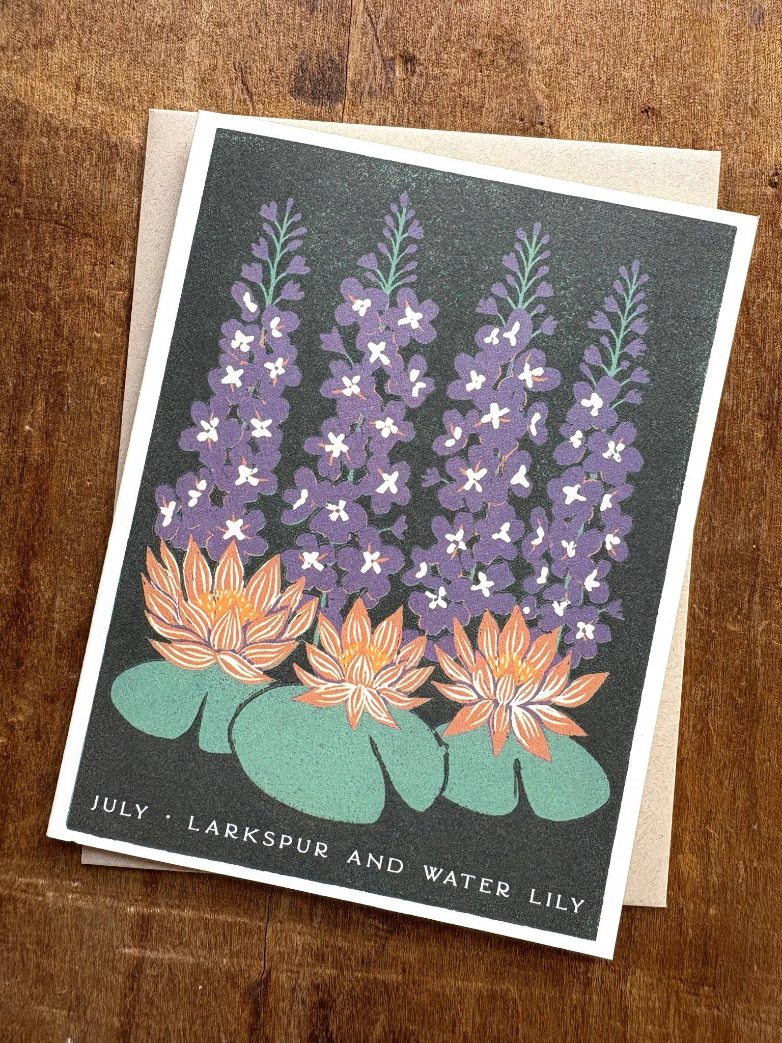 July Month Flowers Card - Image 3