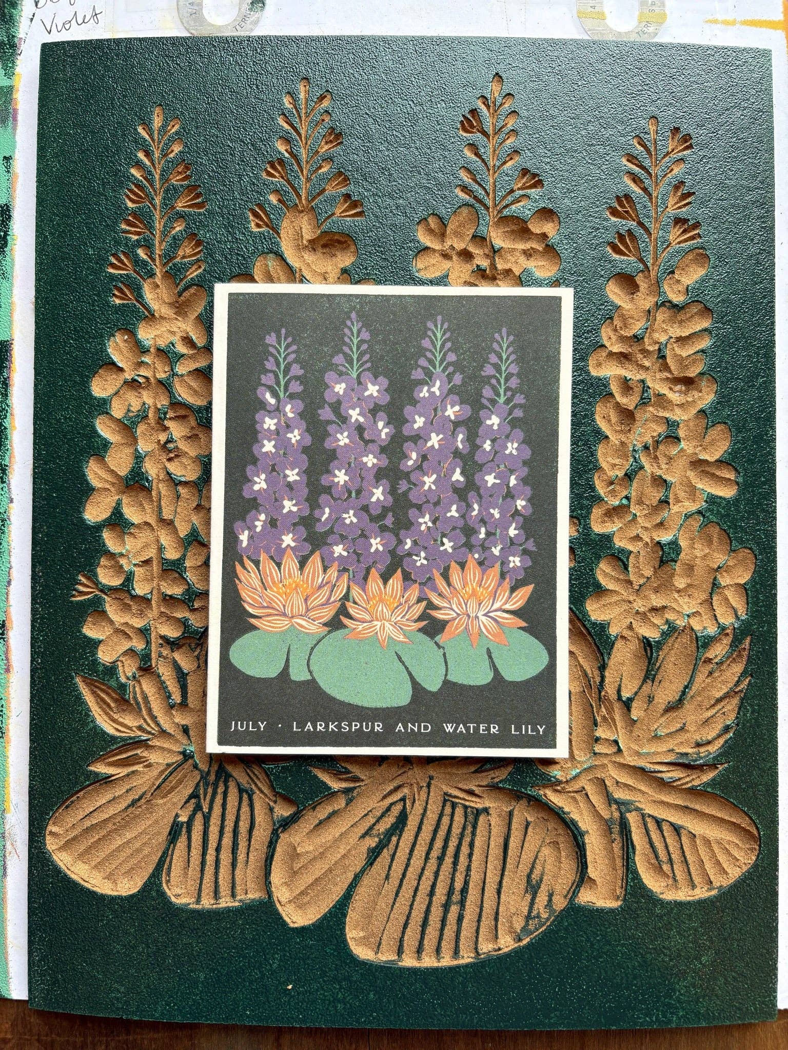 July Month Flowers Card - Image 4