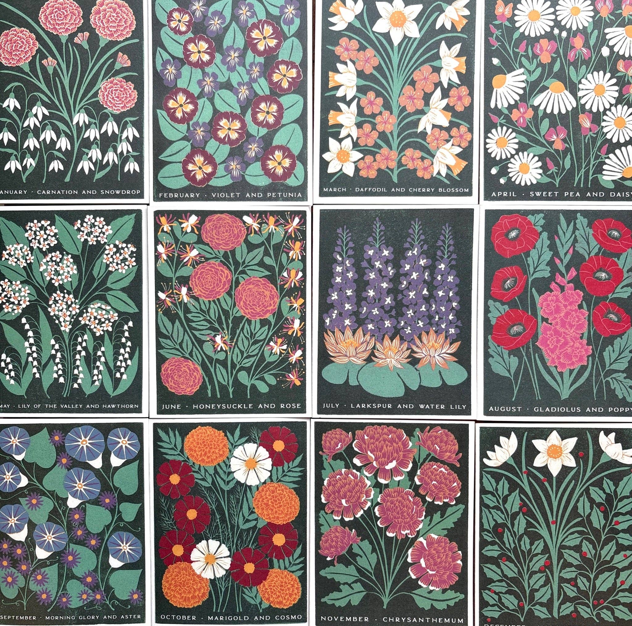 July Month Flowers Card - Image 5