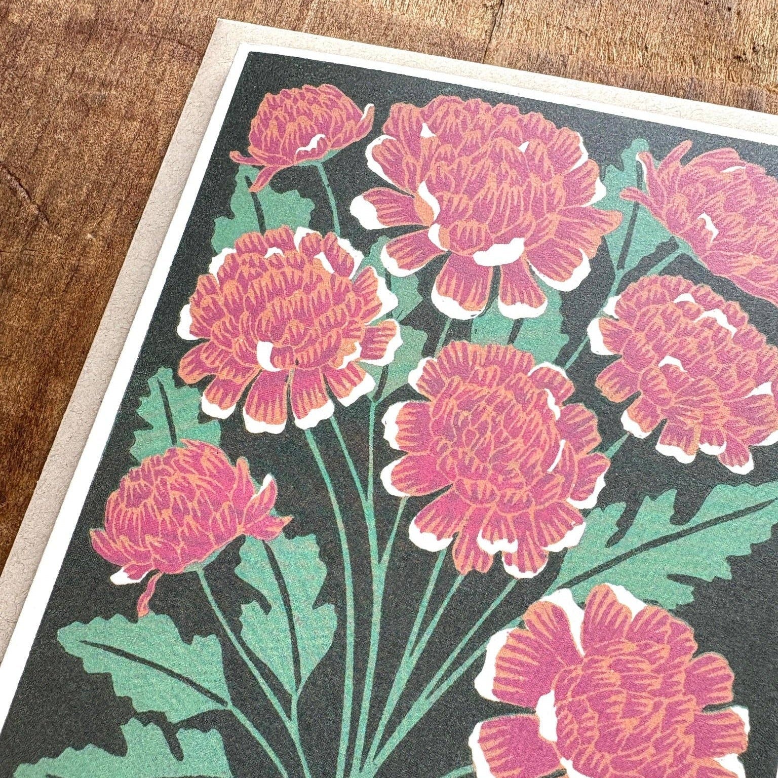 November Month Flowers Card - Image 2