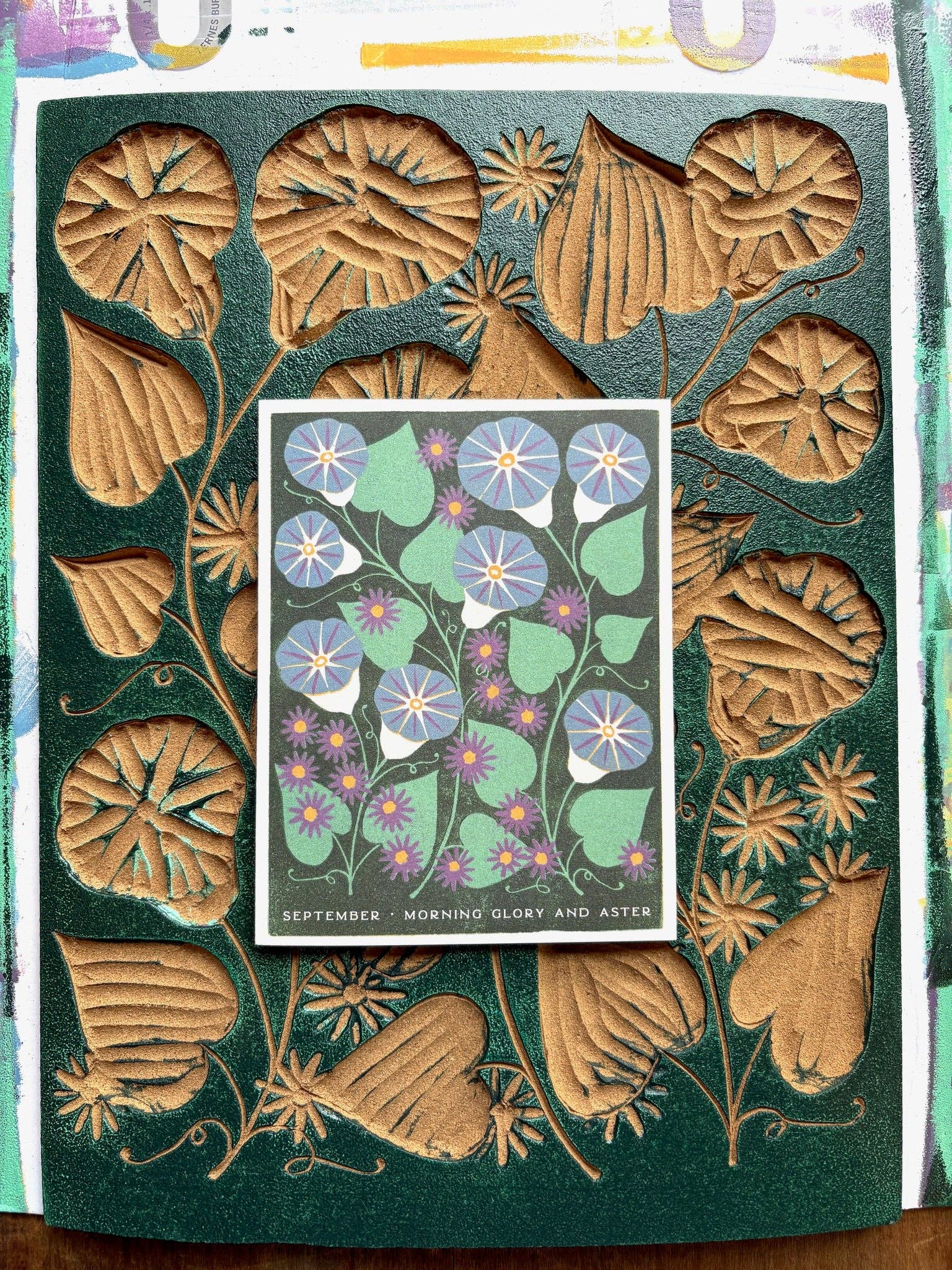 September Month Flowers Card - Image 4