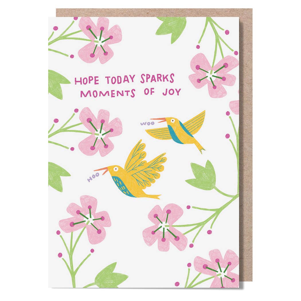 Yellow Birds Birthday Card
