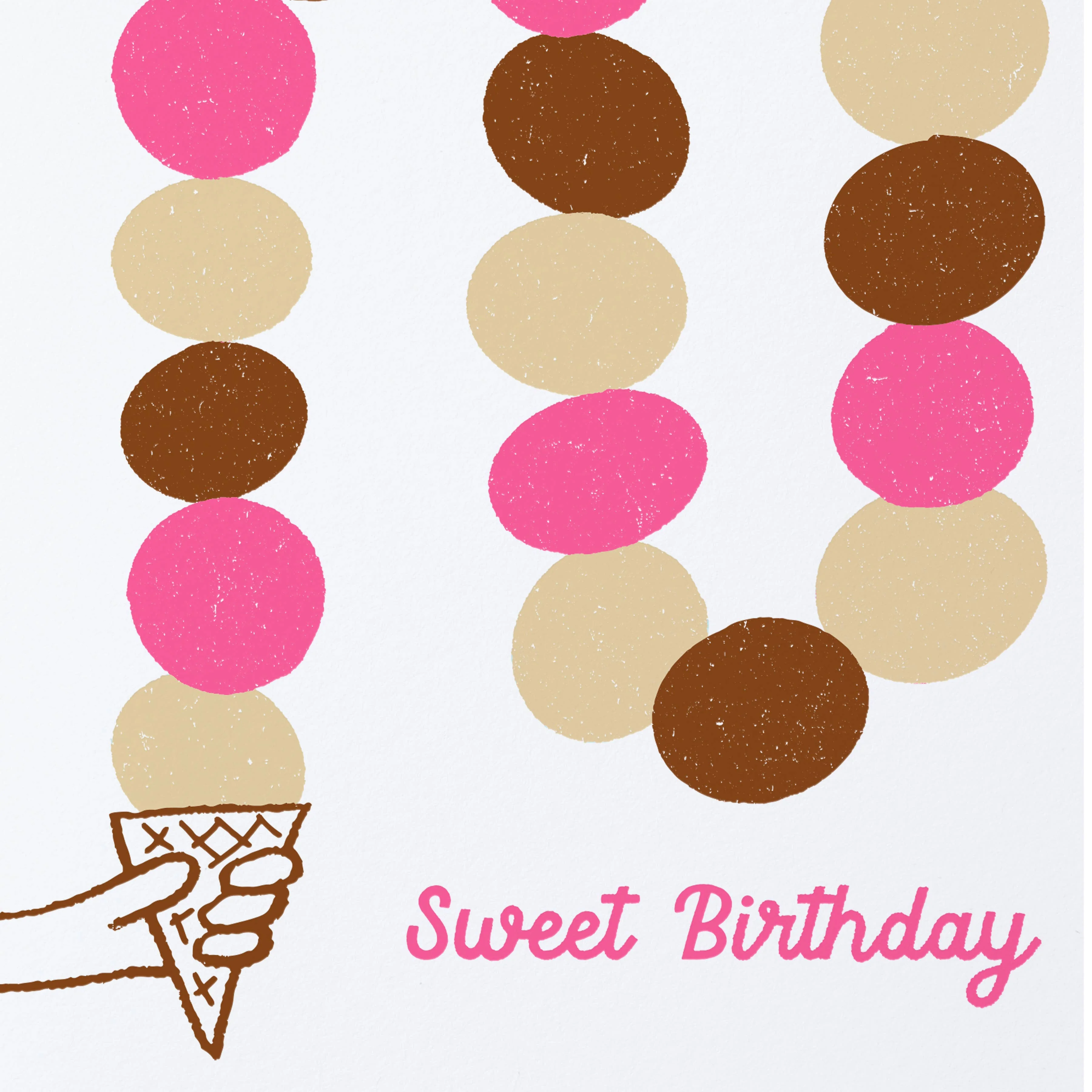 Ice Cream Cone Birthday Card - Image 2