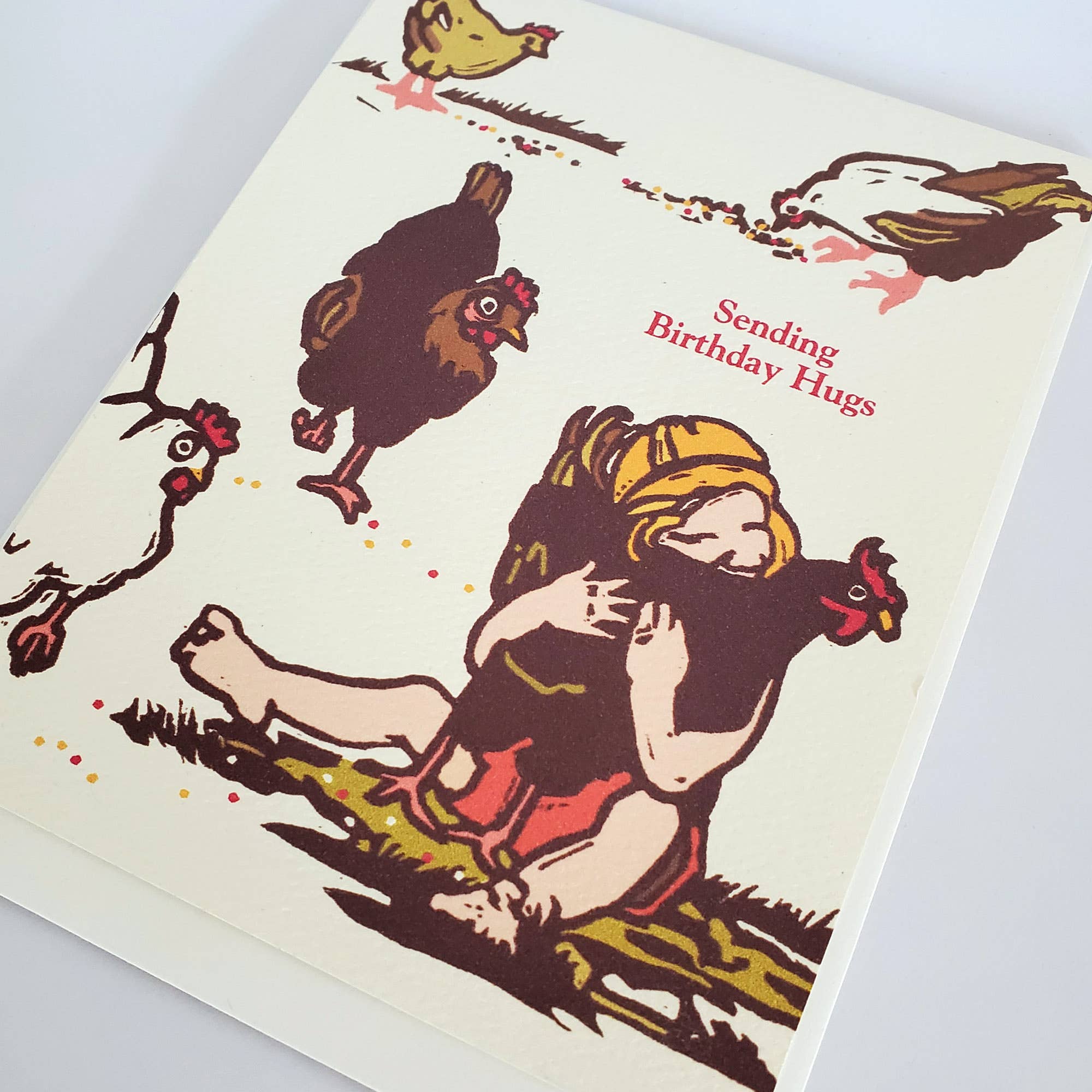 Chicken Hug Birthday Card - Image 2