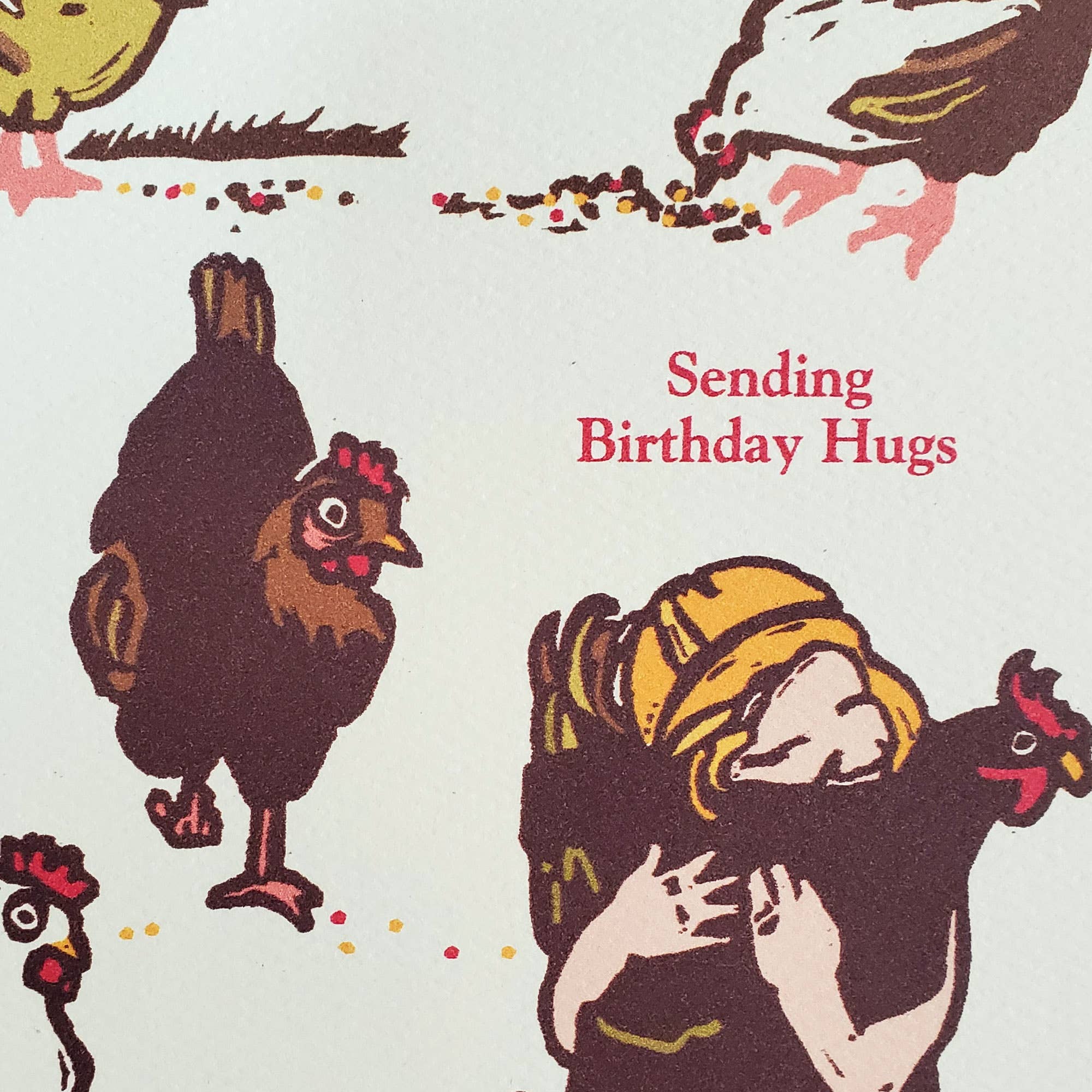 Chicken Hug Birthday Card - Image 3