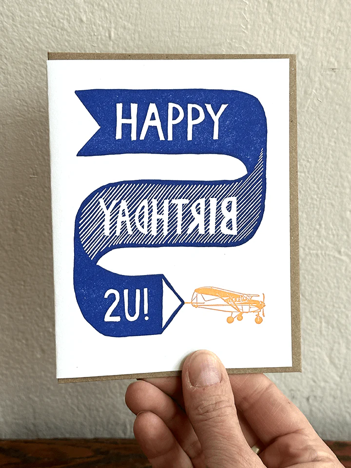 Plane & Banner Birthday Card - Image 2