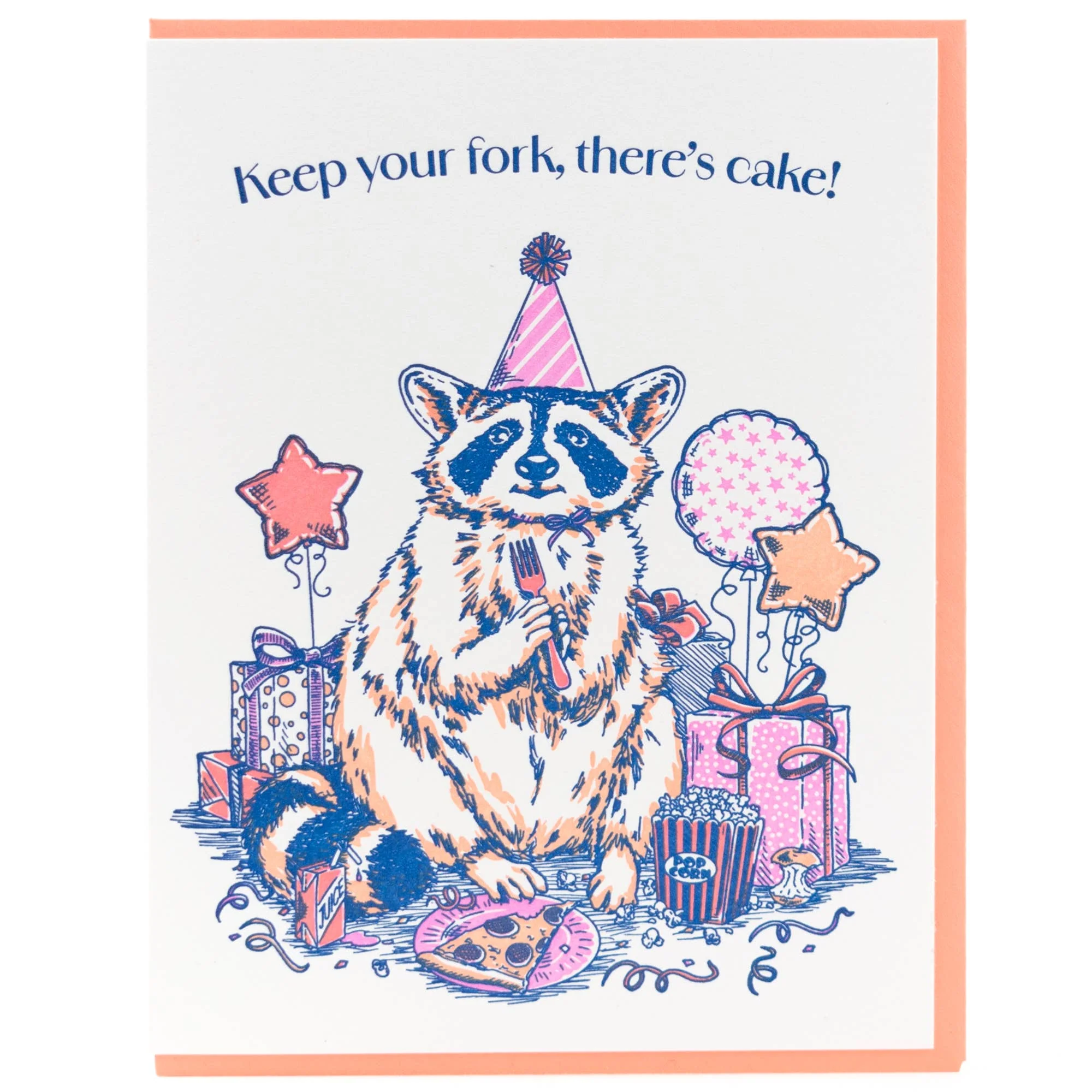 Raccoon Birthday Card