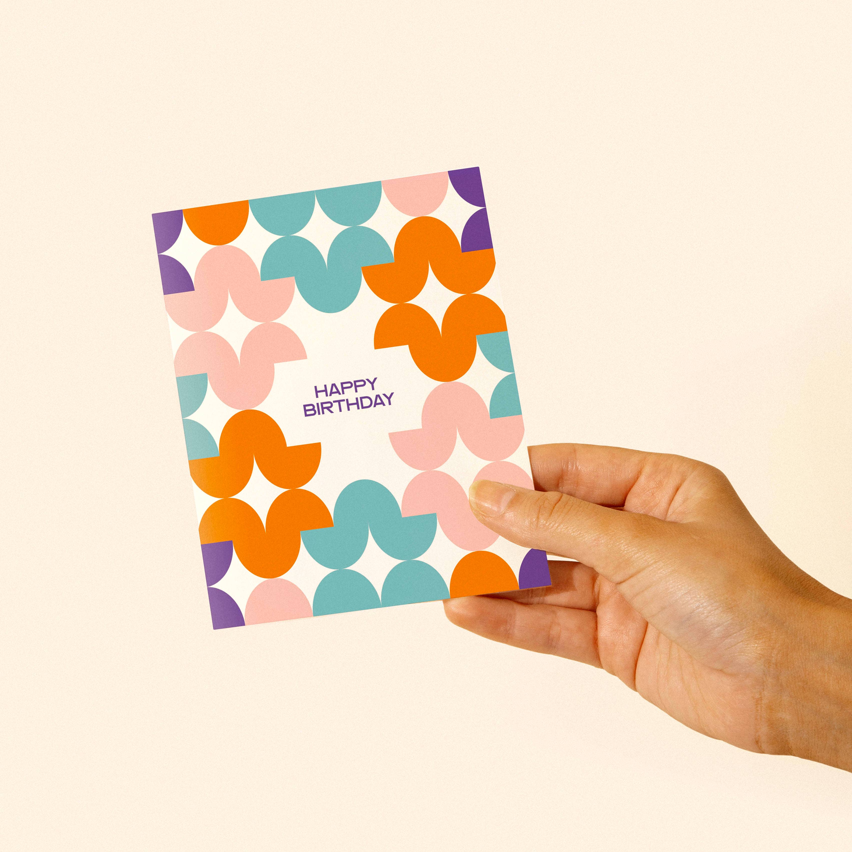 Retro Pattern Birthday Card - Image 2