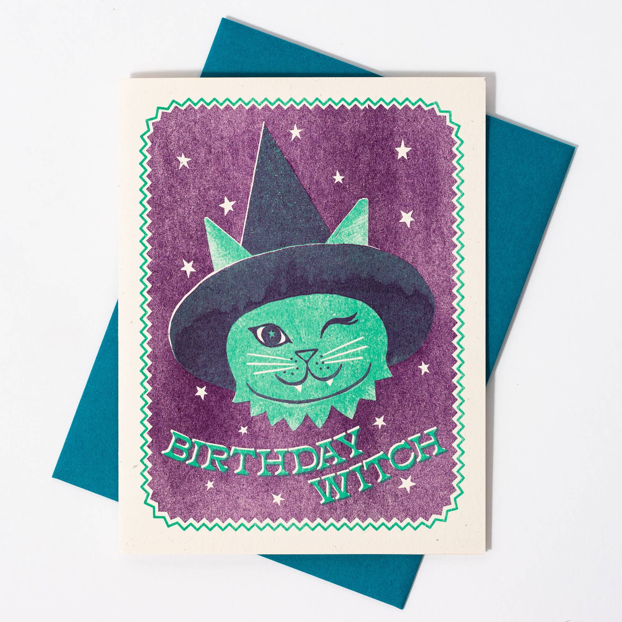 Cat Witch Birthday Card - Image 2