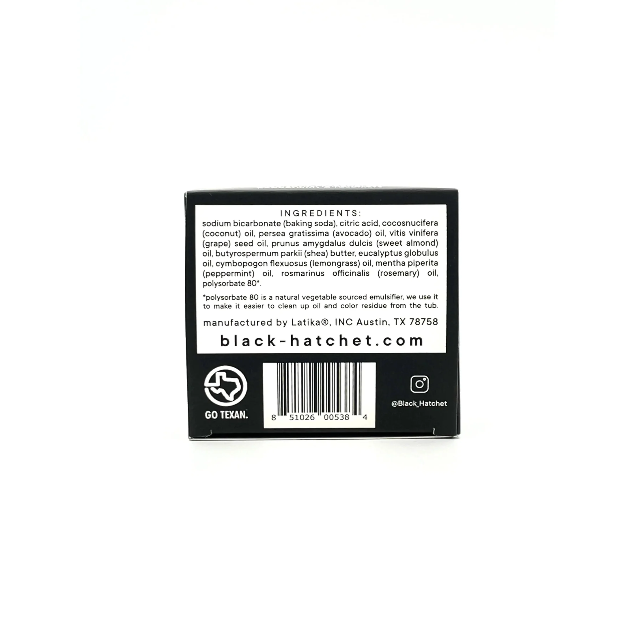 Black Hatchet Bath Bomb Muscle Soak - Image 5