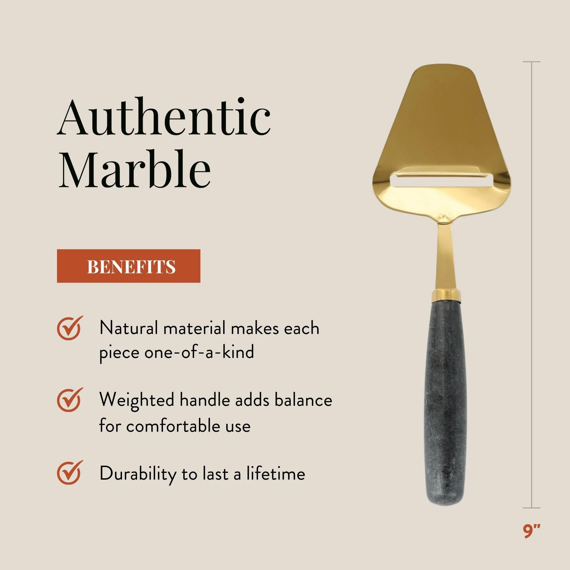 Handheld Cheese Plane/Slicer, Black Marble - Image 3