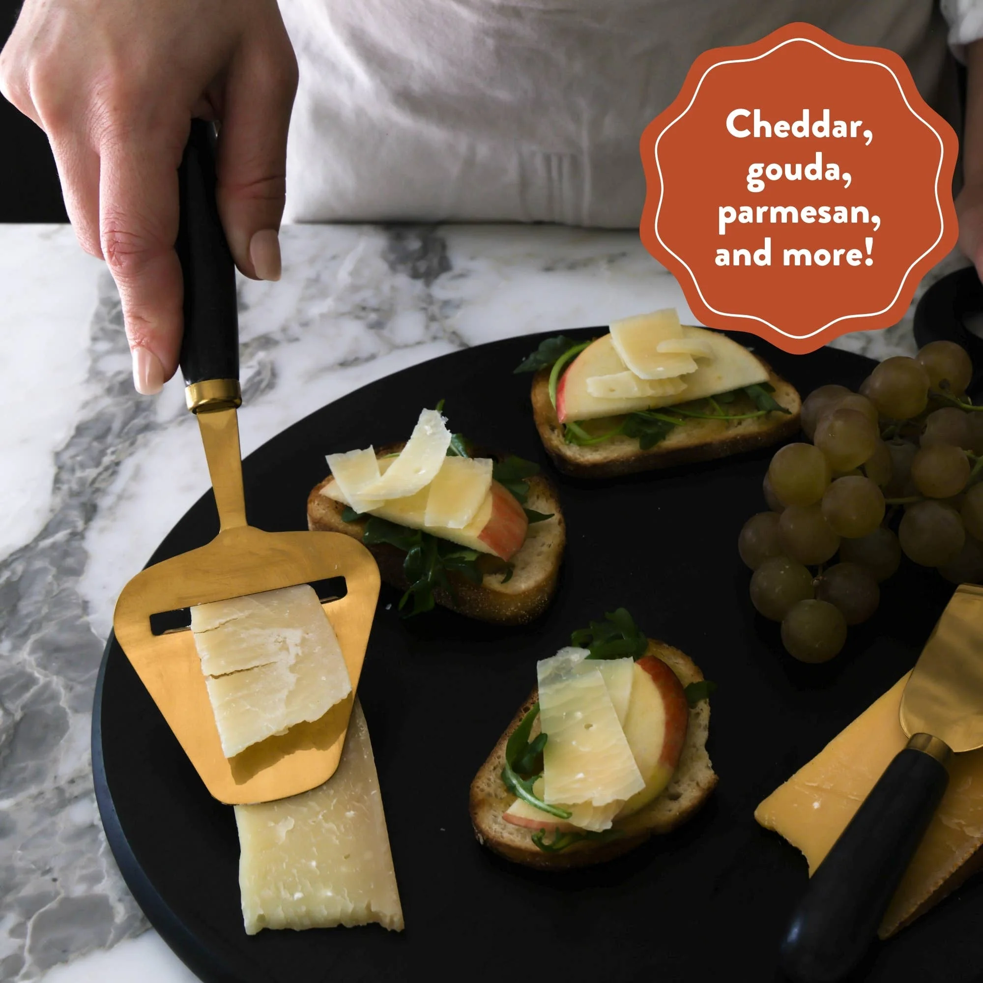 Handheld Cheese Plane/Slicer, Black Marble - Image 5