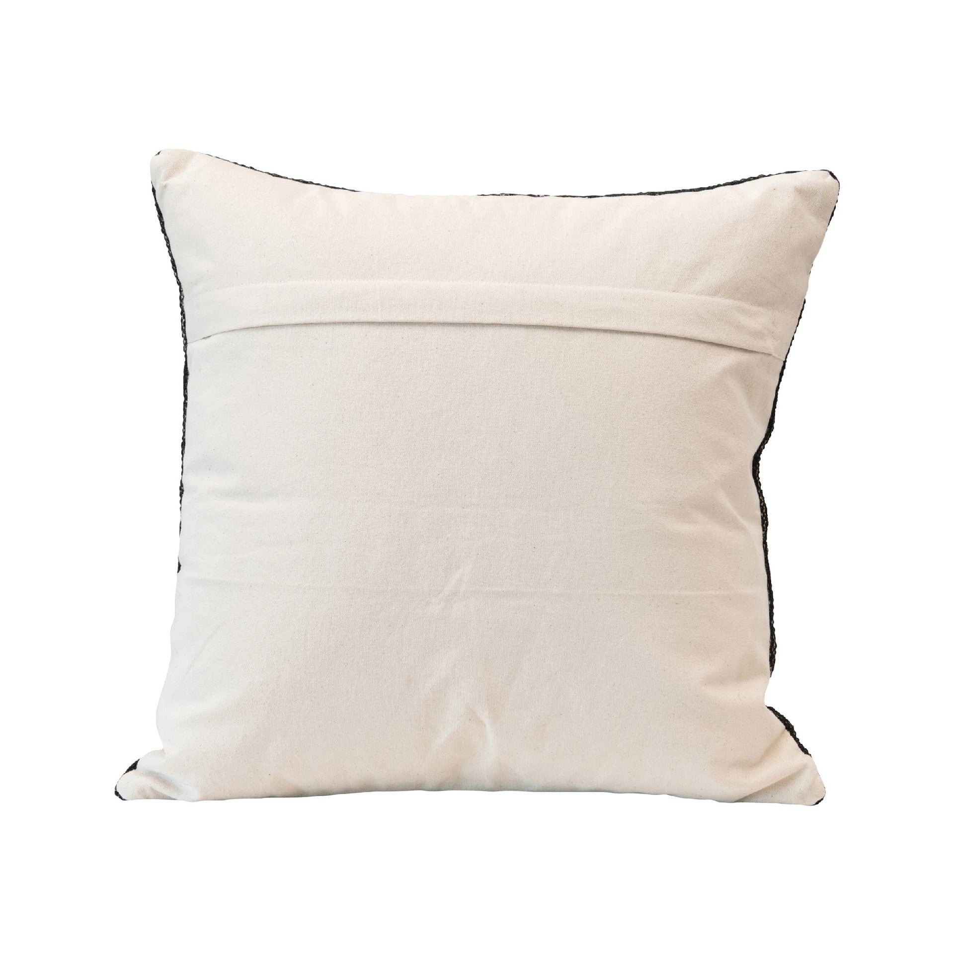 Black Woven Square Pillow - Image 3