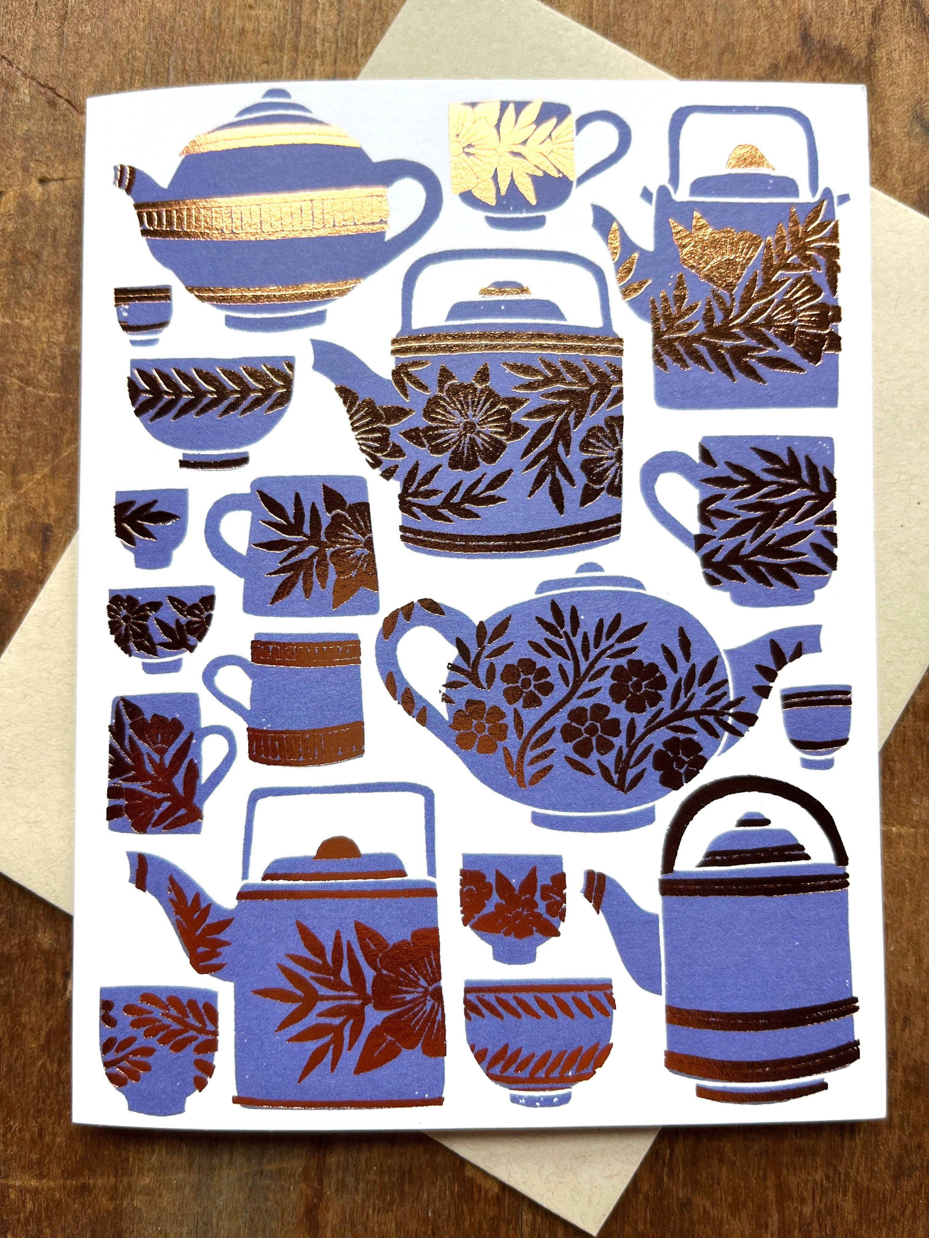 Tea Pots + Cups Card - Image 7
