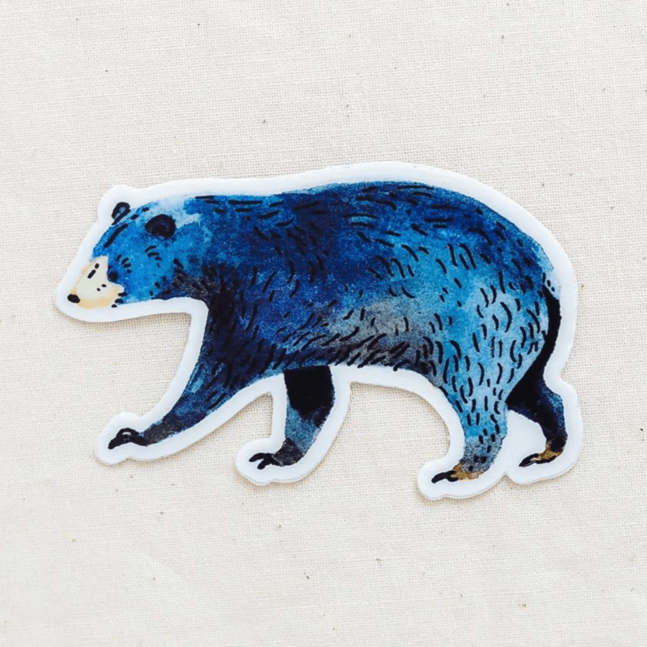 Blue Bear Vinyl Sticker