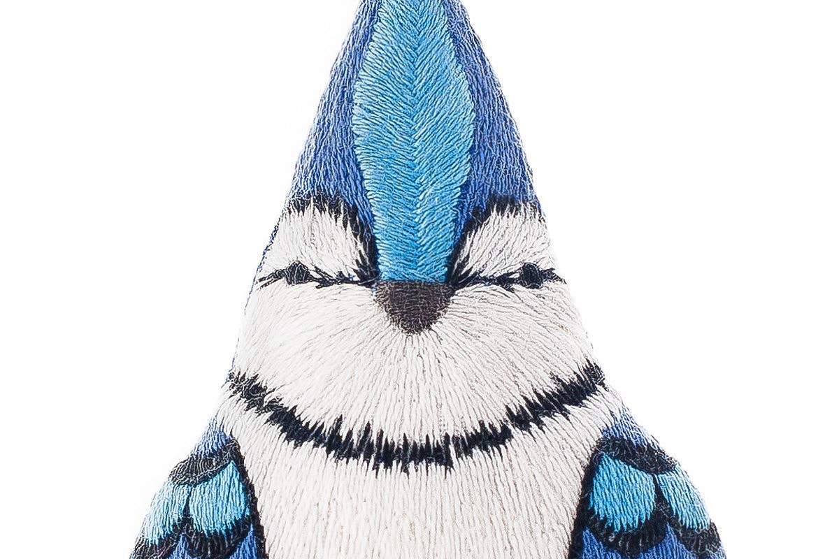 Stuffed Blue Jay Embroidery Kit - Image 3