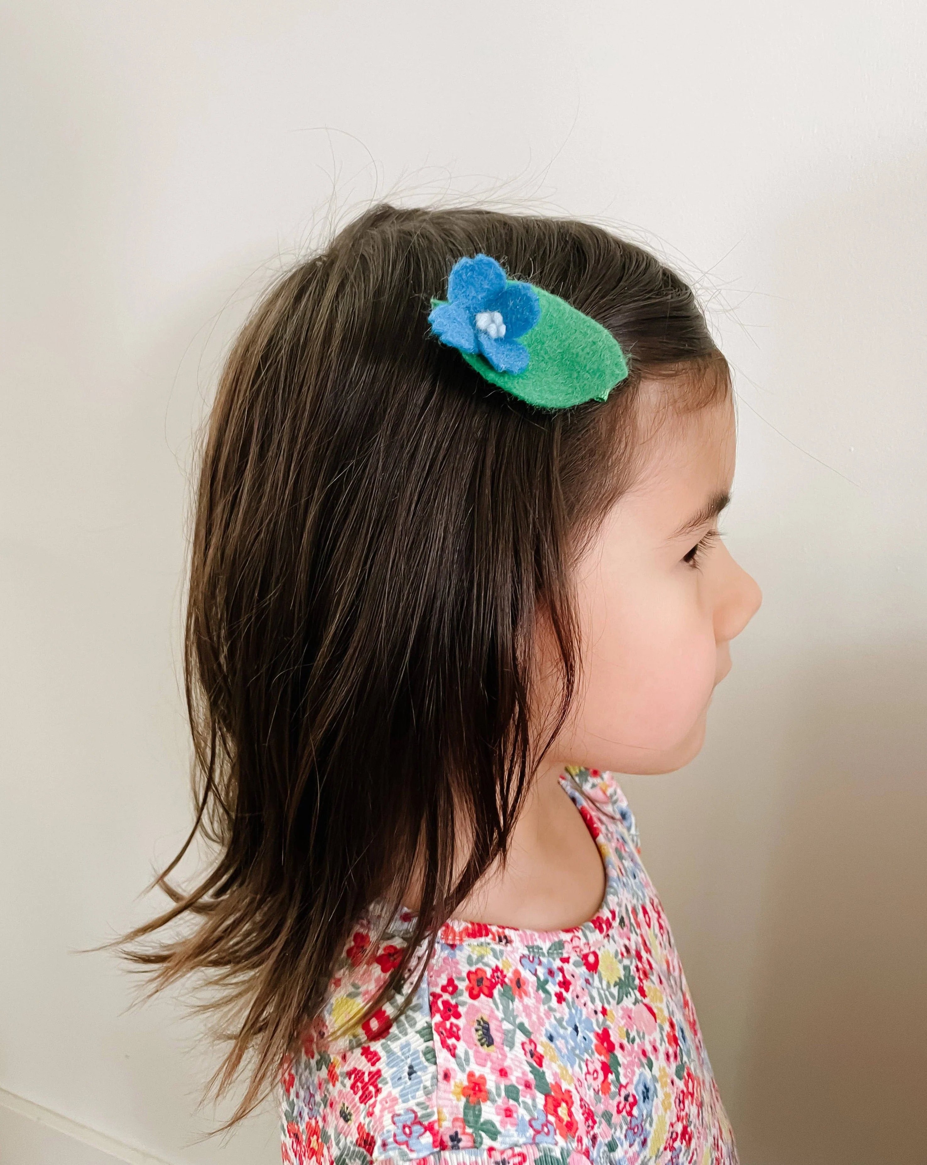 Blue Larkspur Hair Clip - Image 2