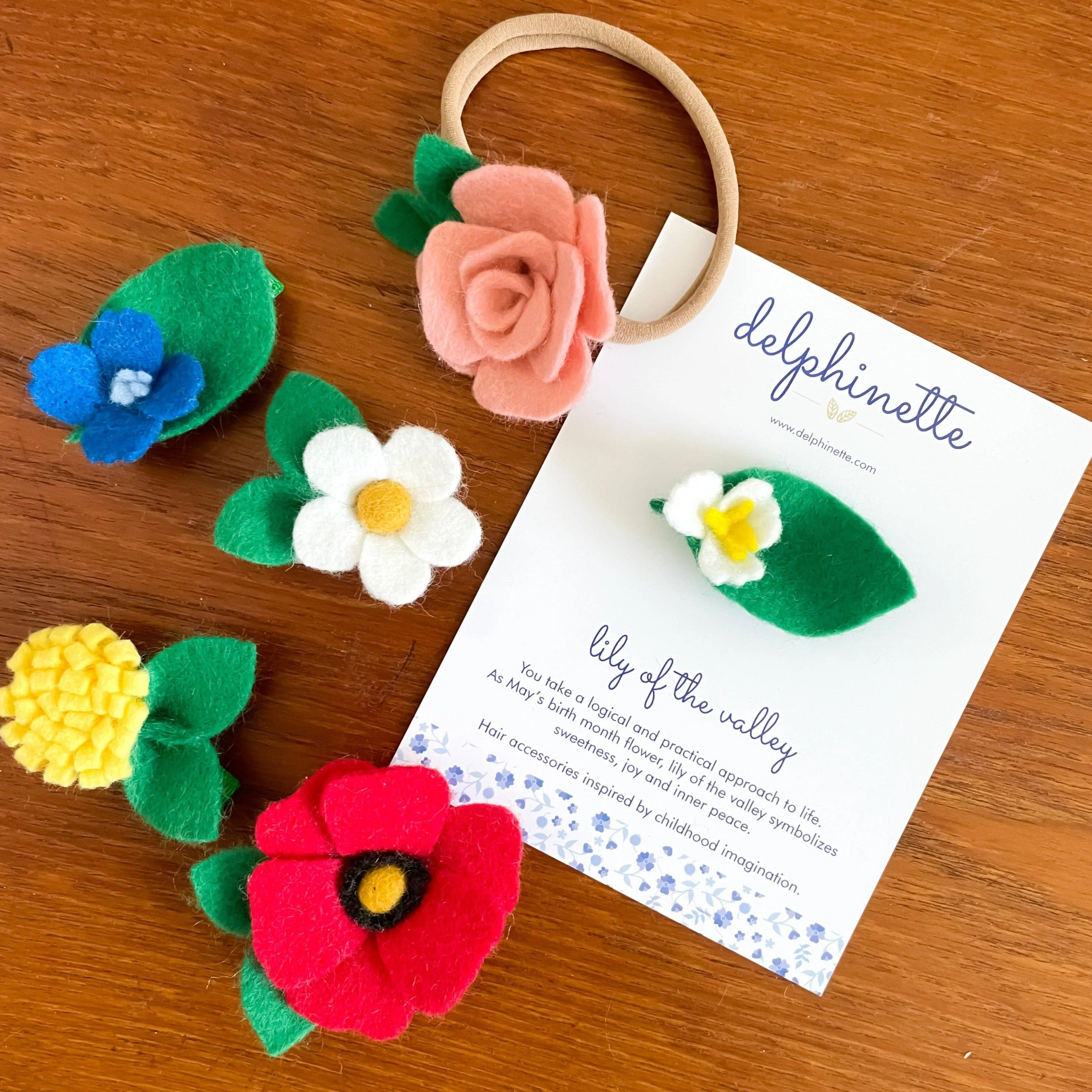 Blue Larkspur Hair Clip - Image 4