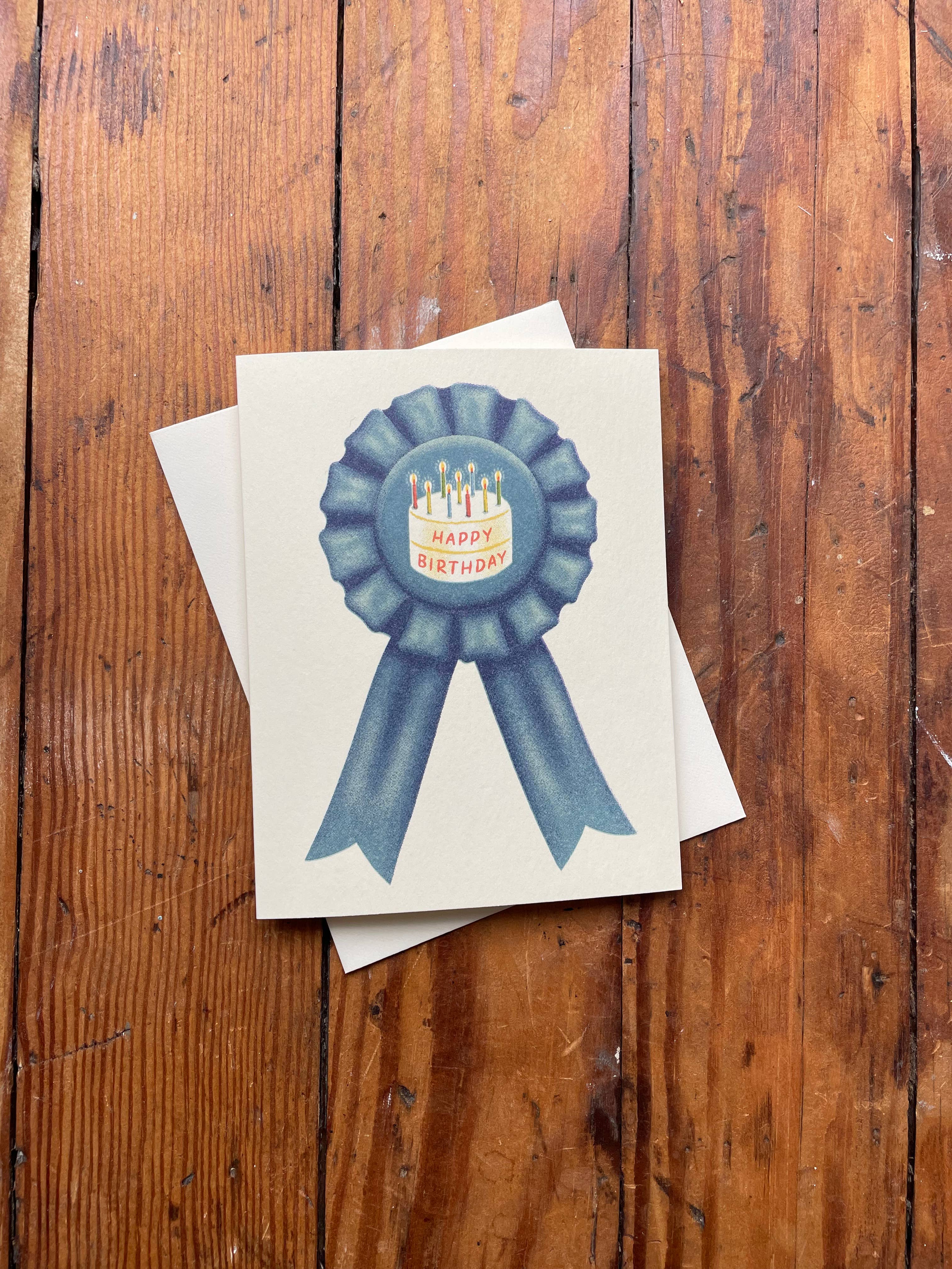 Blue Ribbon Birthday Card - Image 2