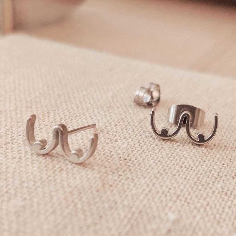 Boobs Stud Earrings - Image 3