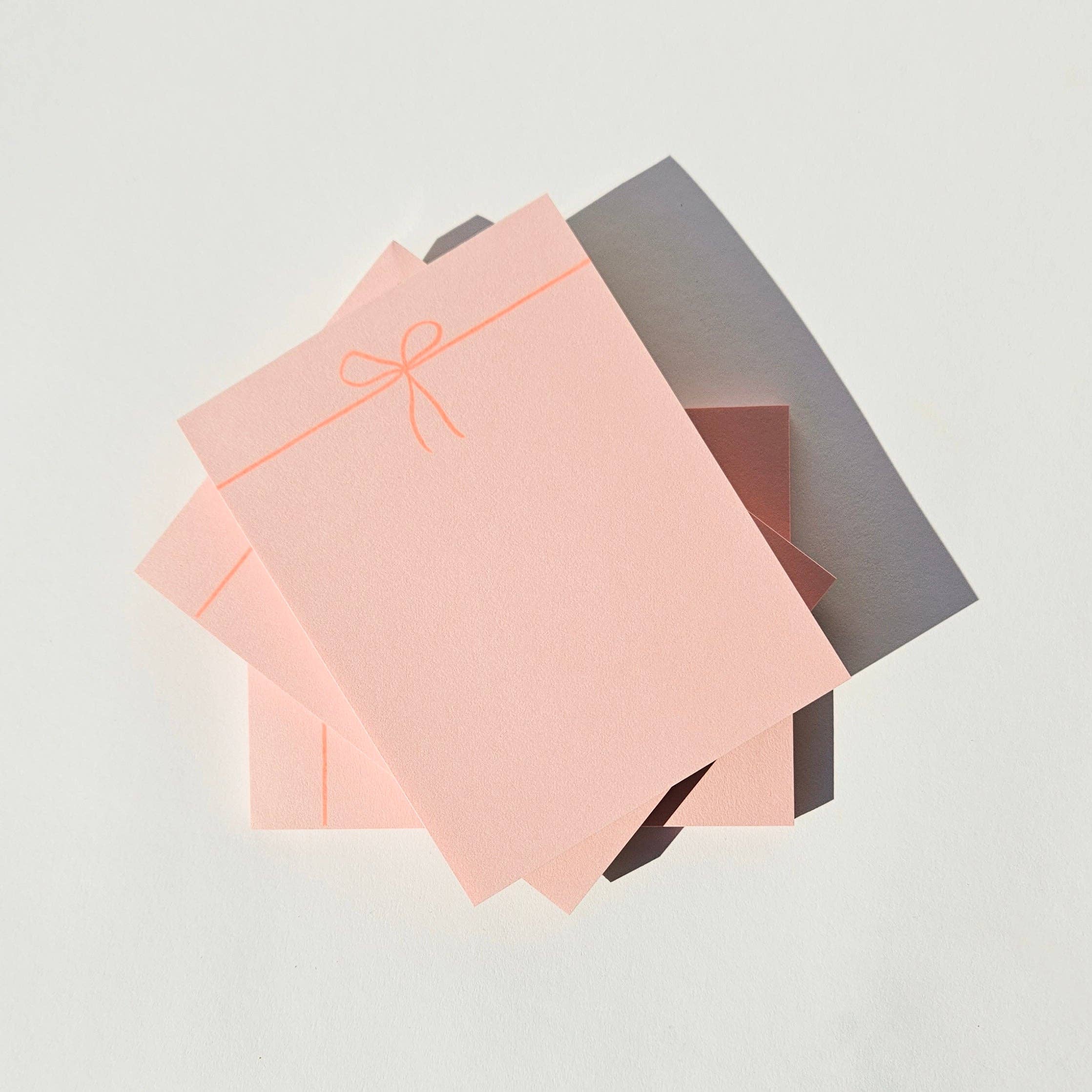 Pink Bow Notepad - Image 4