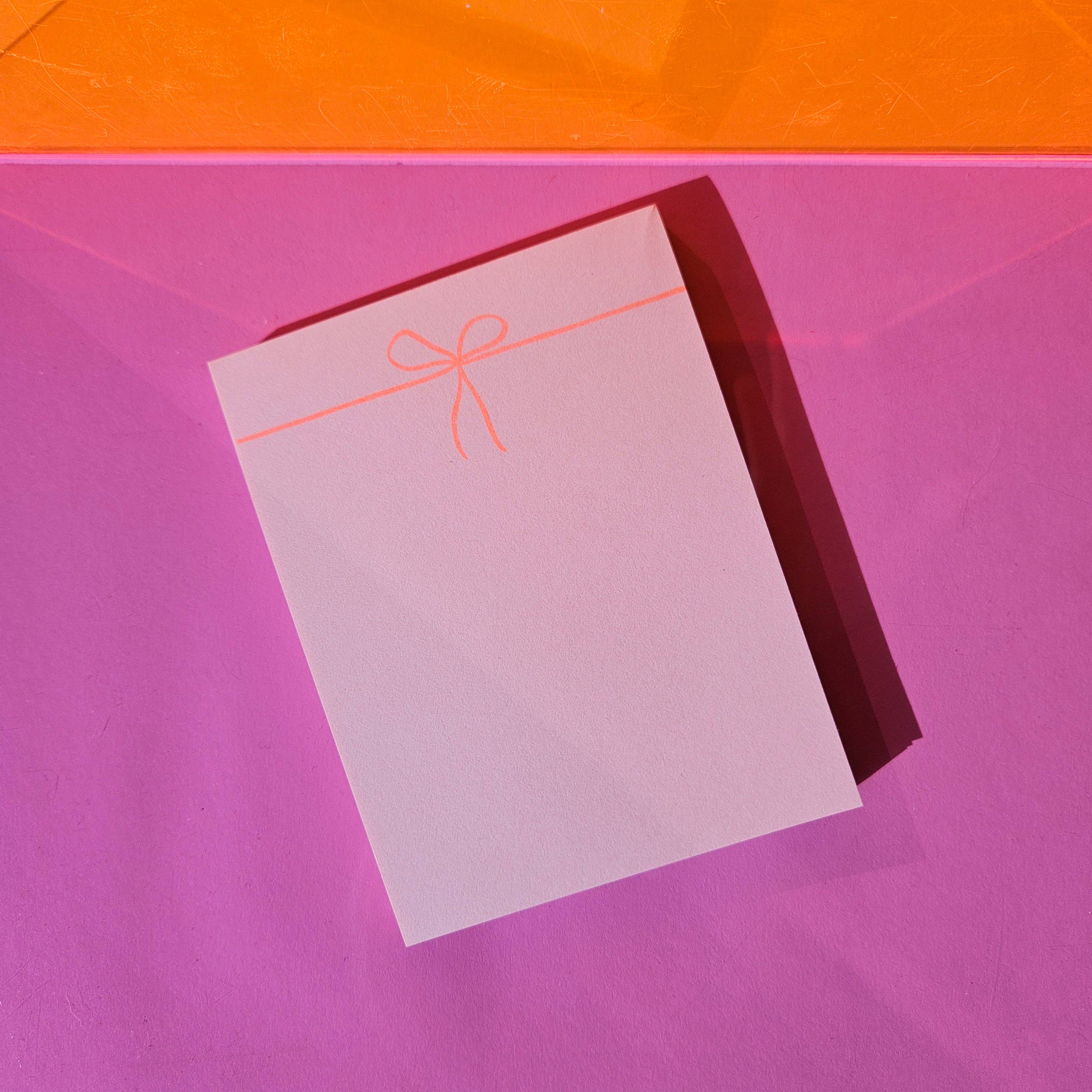 Pink Bow Notepad - Image 5